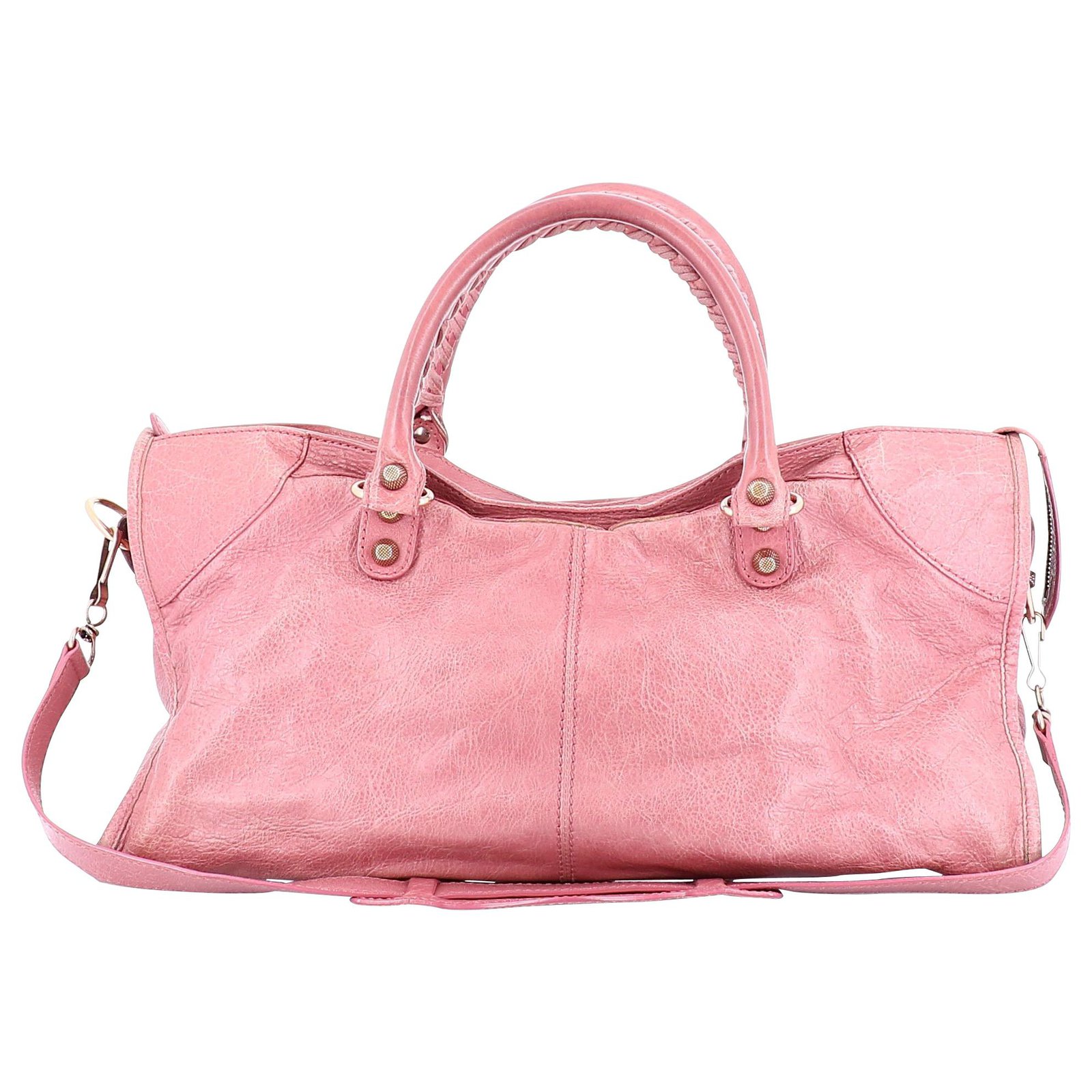 Balenciaga city Pink Leather ref.213822 - Joli Closet