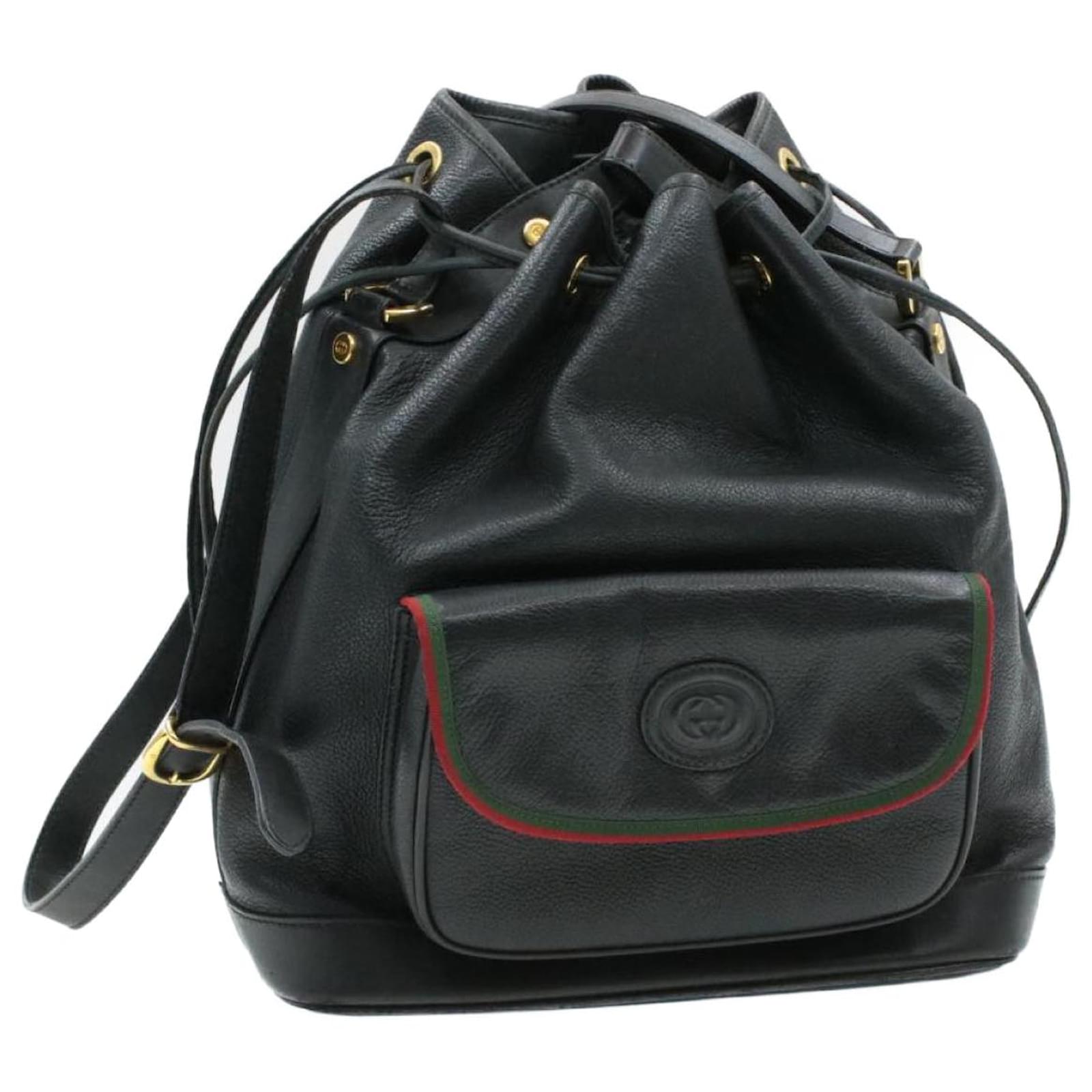 Gucci backpack Black Leather ref.213872 Joli Closet