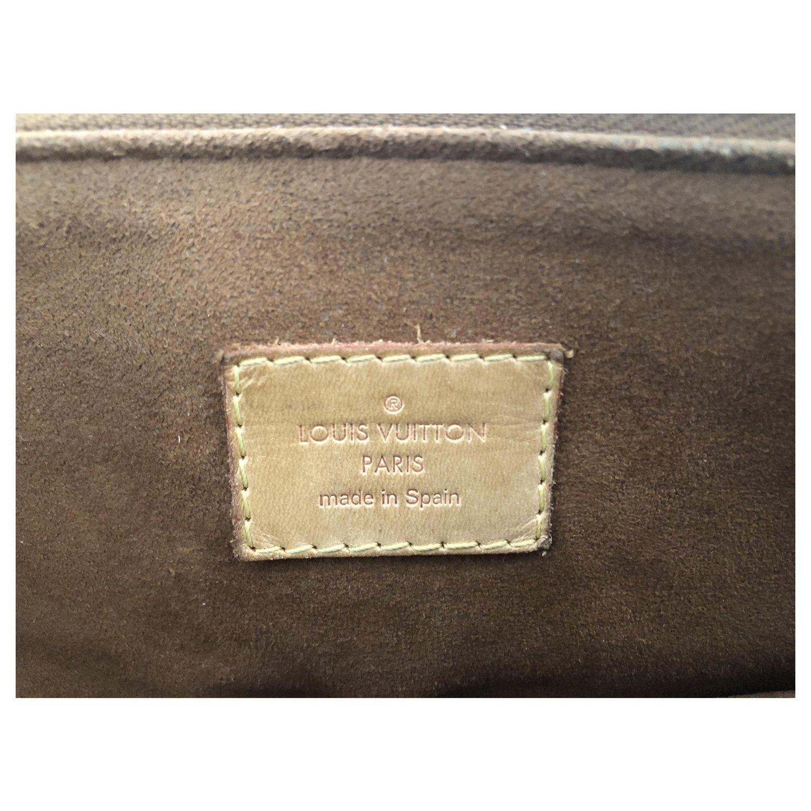 Louis Vuitton Pallas Bag Havane Camel Brown Leather Cloth ref