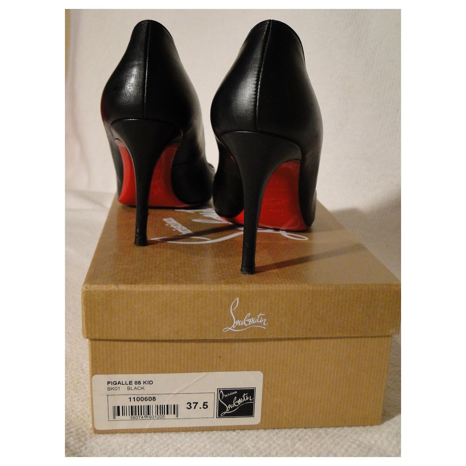 Christian Louboutin LOUBOUTIN Pigalle pumps 85 Kid P 37 Black 