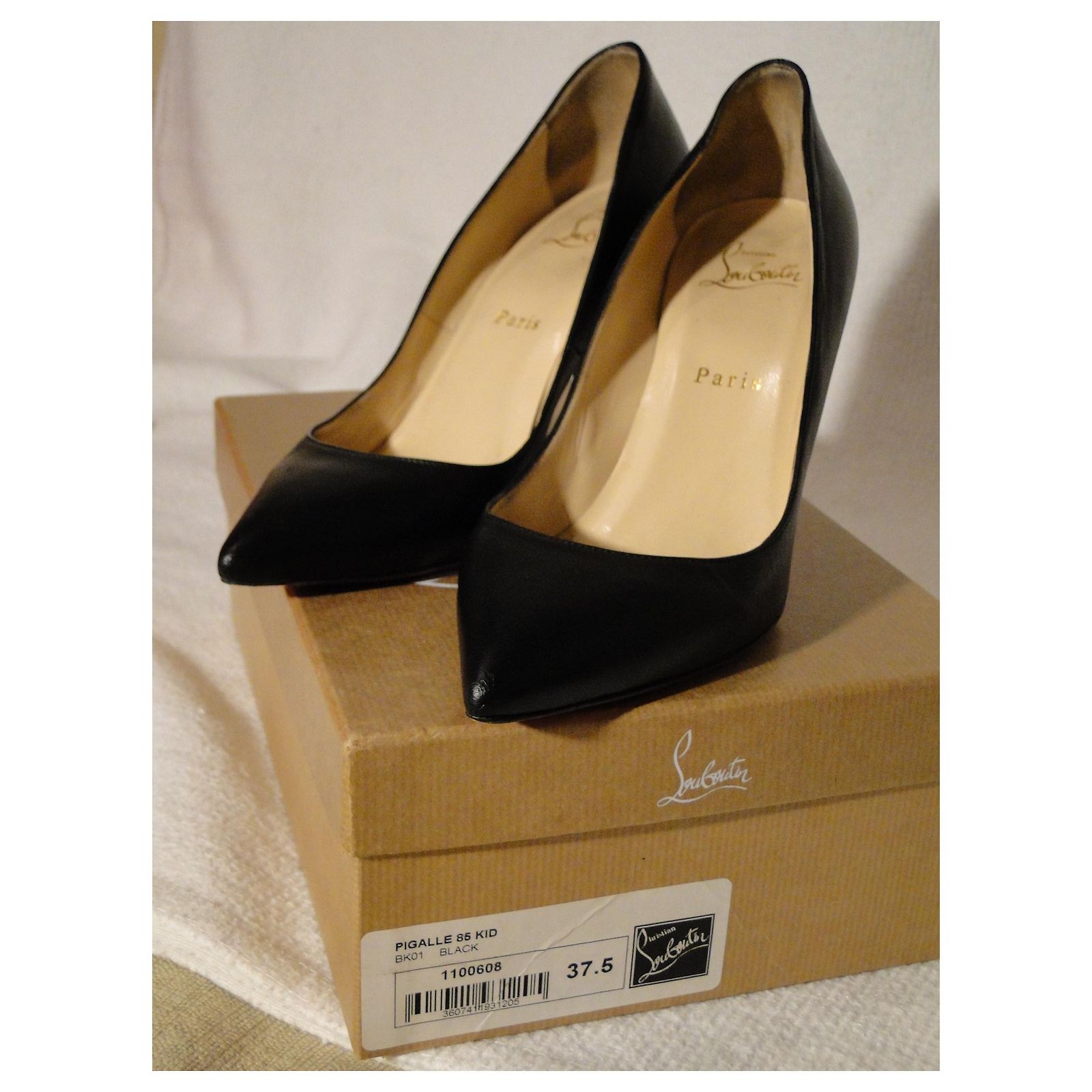 Christian Louboutin LOUBOUTIN Pigalle pumps 85 Kid P 37 Black 