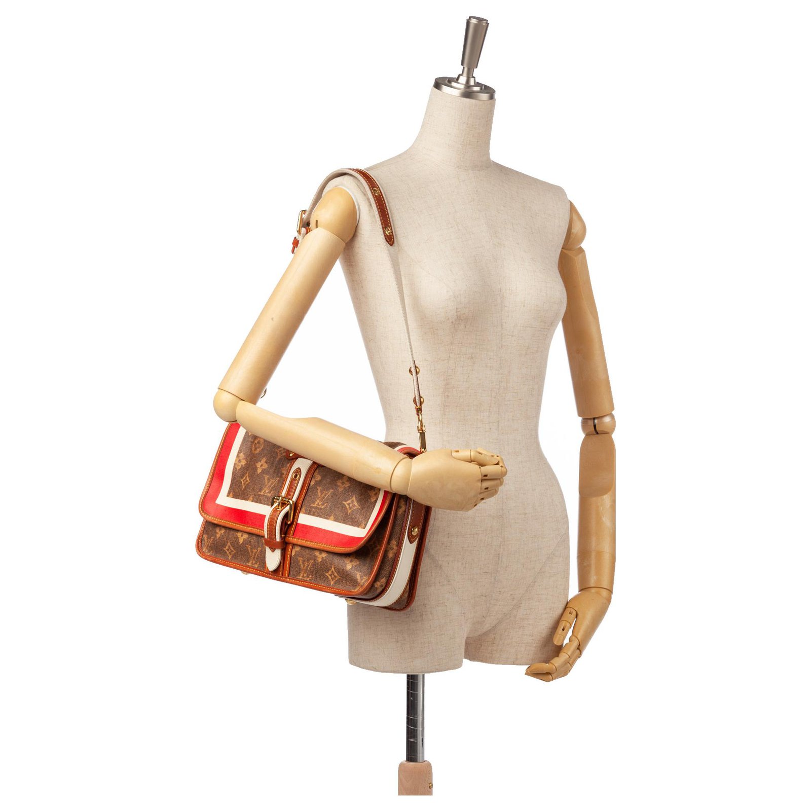 Louis Vuitton Monogram Tisse Porte Rayures - Brown Crossbody Bags, Handbags  - LOU798764
