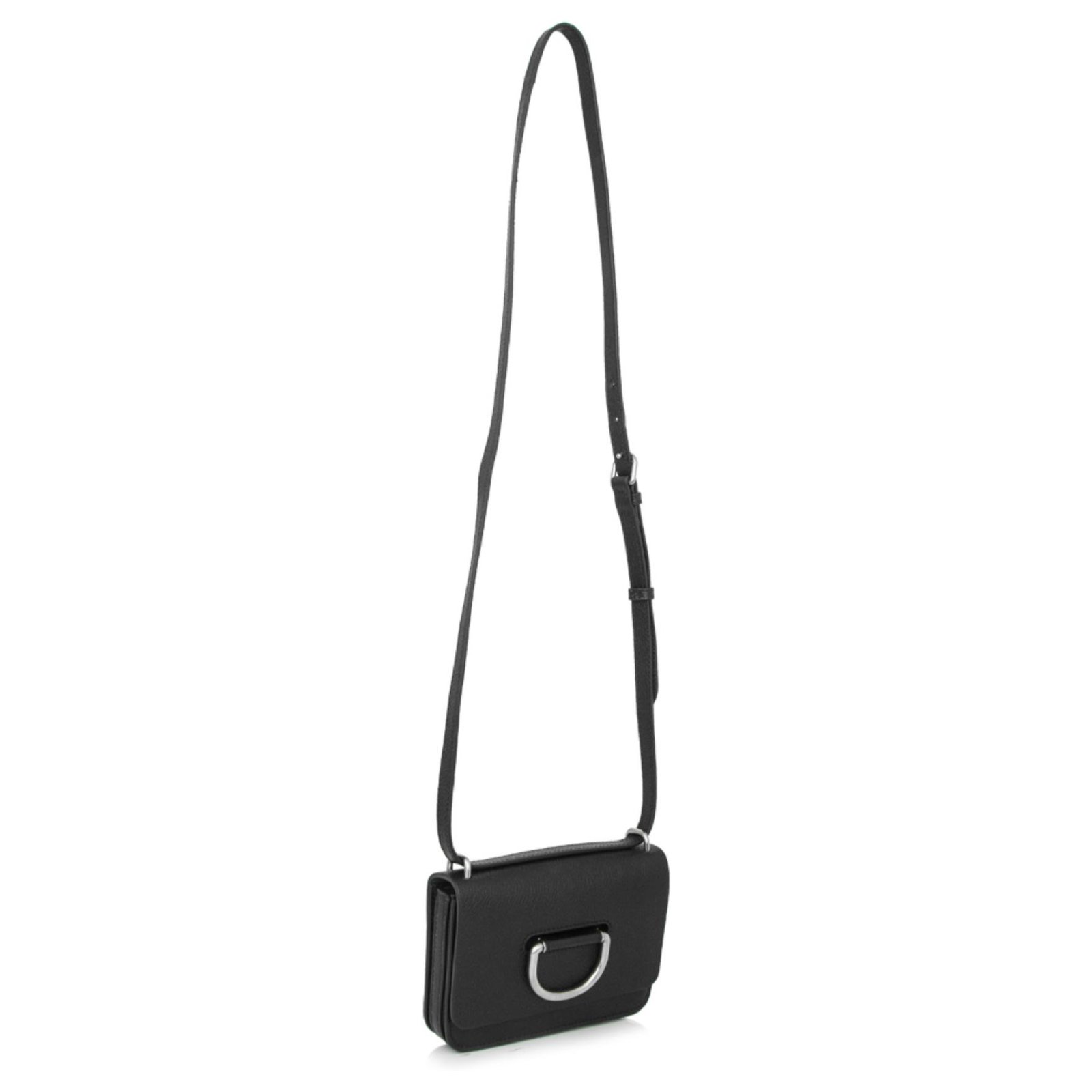 Burberry Black D-ring Leather Crossbody Bag Goatskin ref.214860 - Joli  Closet