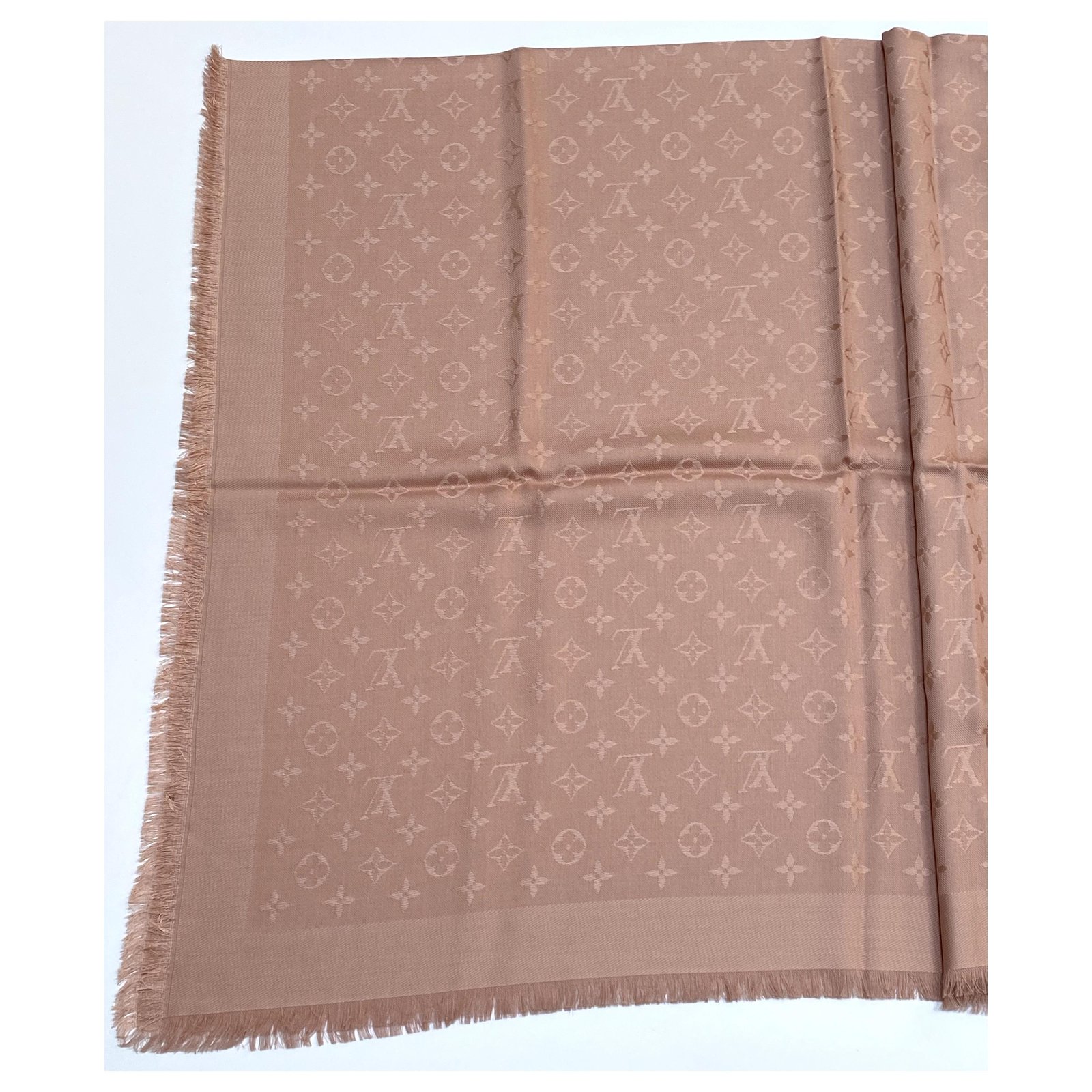 Monogram Shawl Natural (M74441)