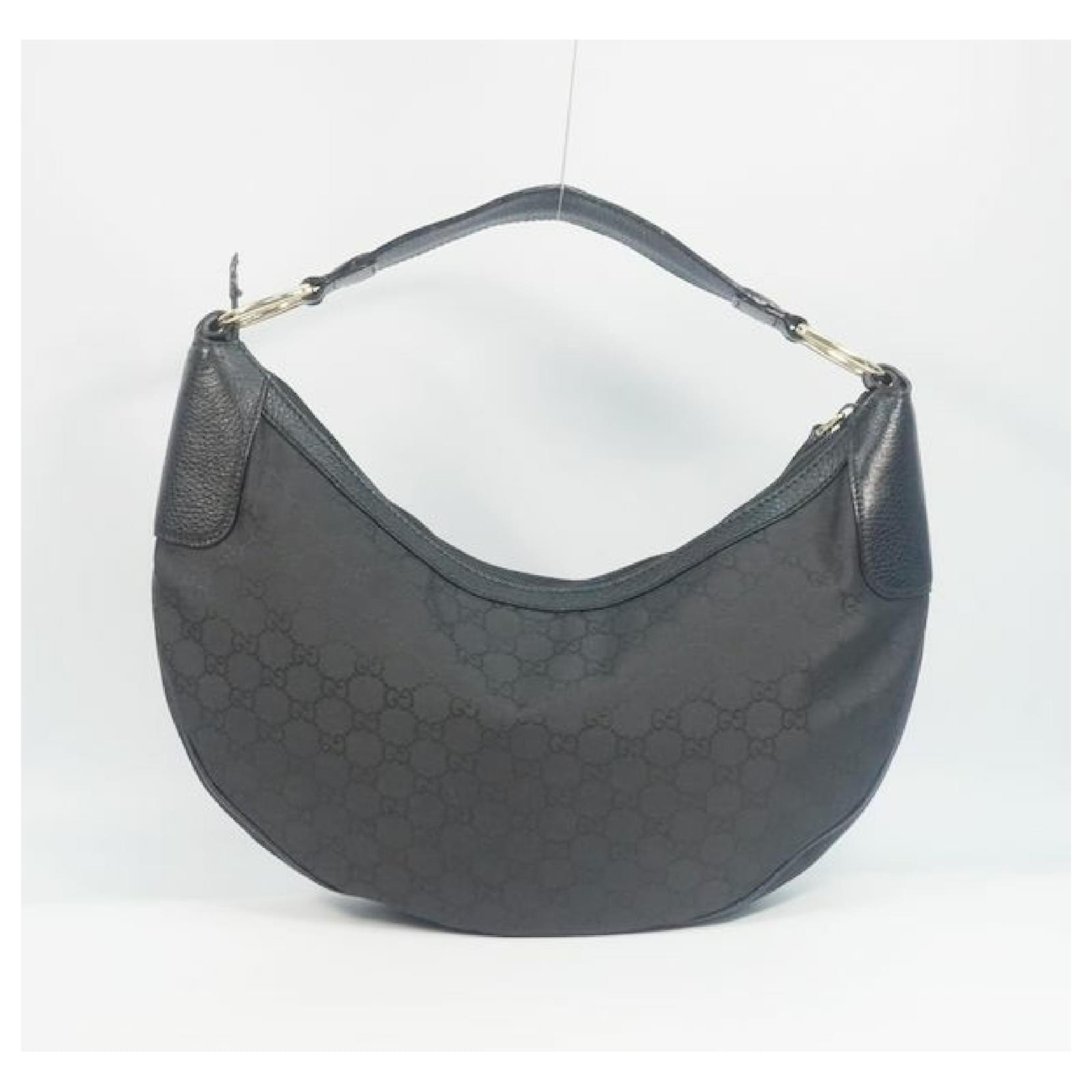 バッグ GUCCI One shoulderbag GG hobo black GUCCI Auth Black GG Guccissima Hobo Leather One Shoulder Bag