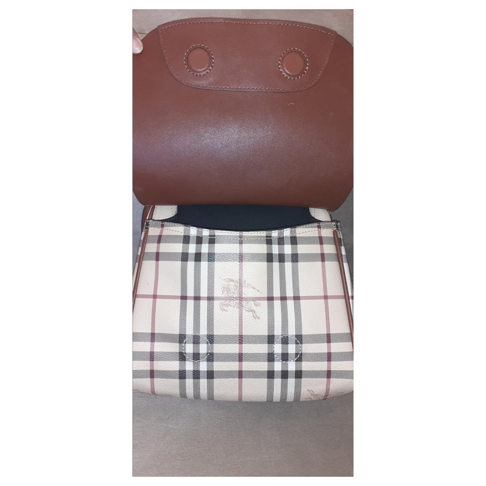 Burberry Bridle bag Multiple colors Cloth ref.538632 - Joli Closet