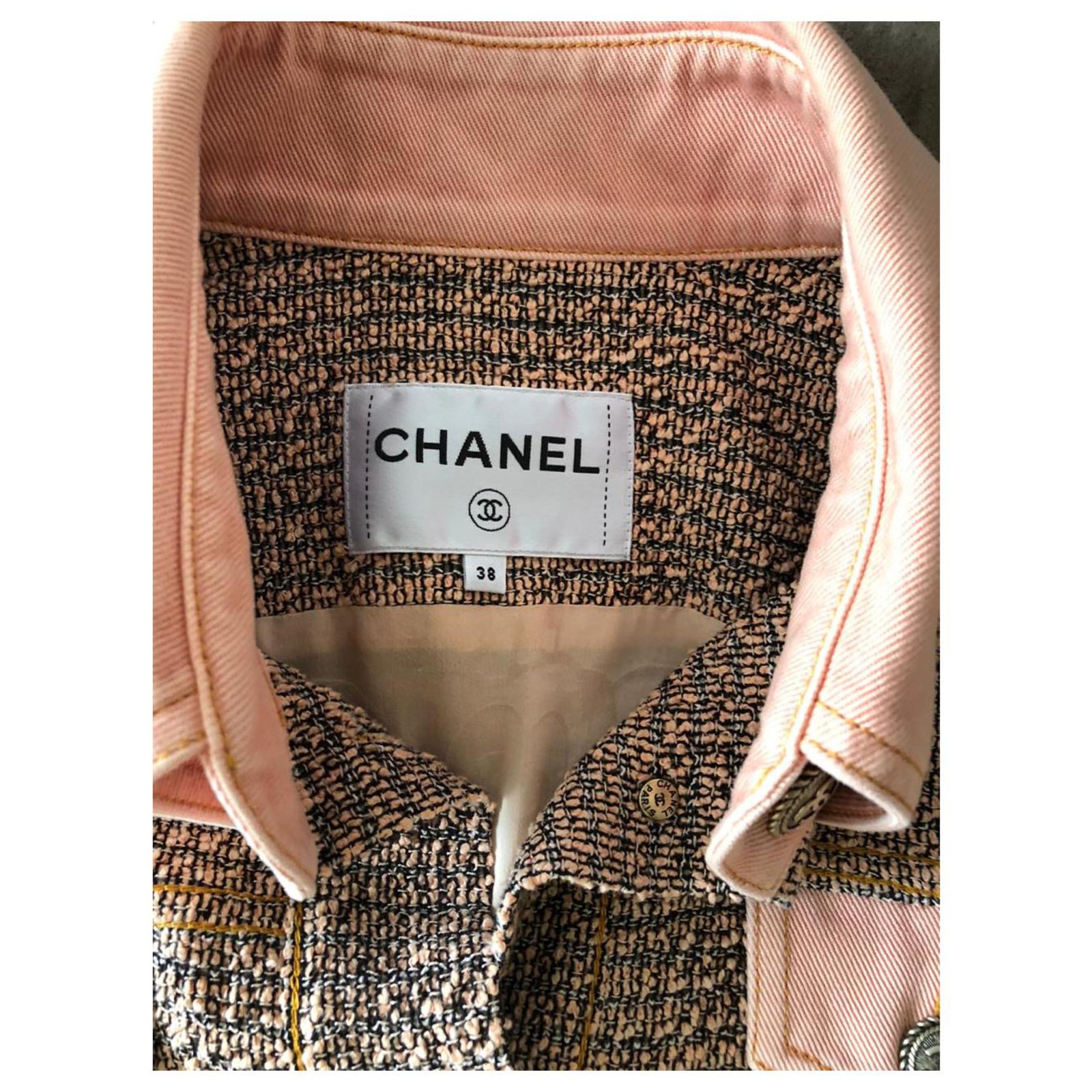 Chanel New 6,000$ tweed jacket Pink ref.215456 - Joli Closet