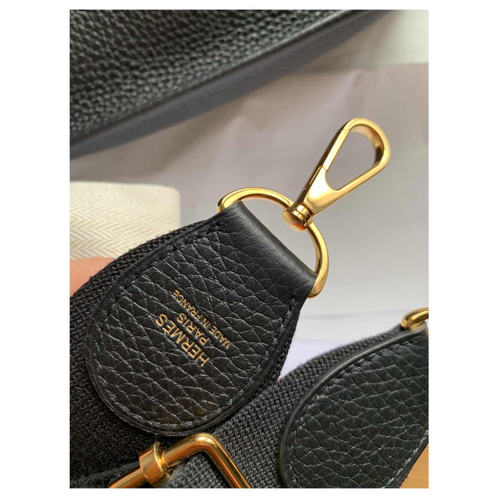 Hermès Evelyne Black Leather ref.216008 - Joli Closet