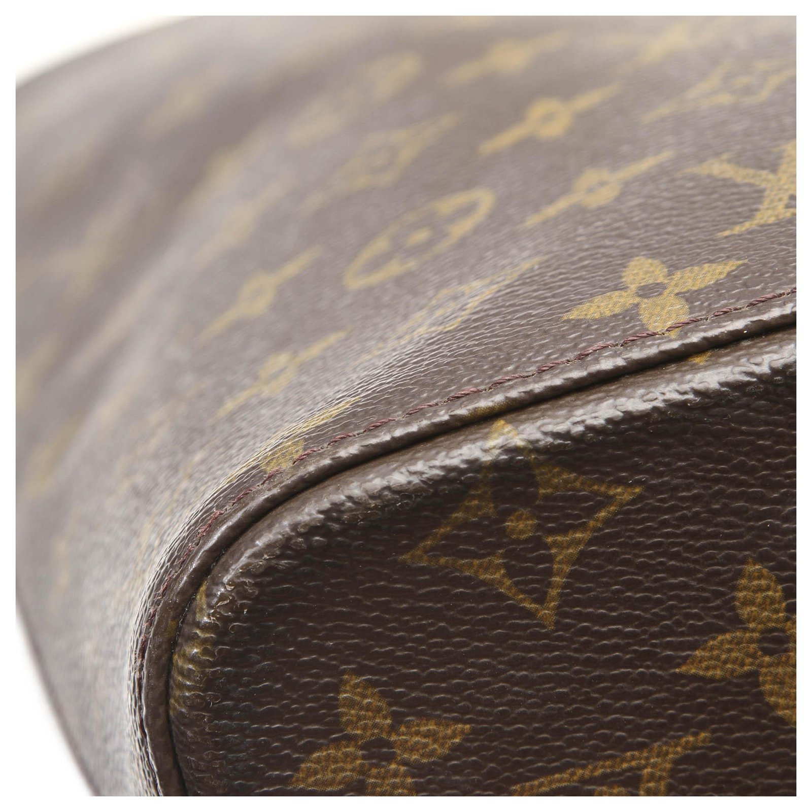 Louis Vuitton Brown Monogram Luco Tote Leather Cloth ref.216283 - Joli  Closet