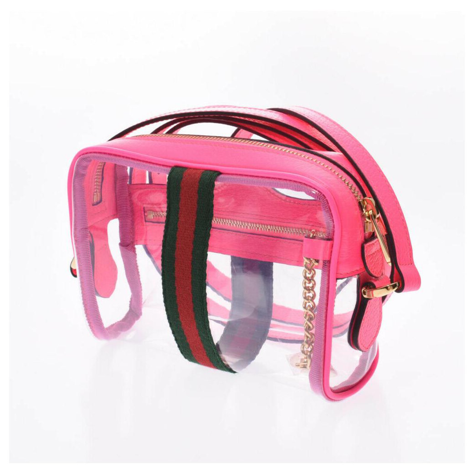 Gucci Transparent and Pink Ghost Ophidia Bag Gucci