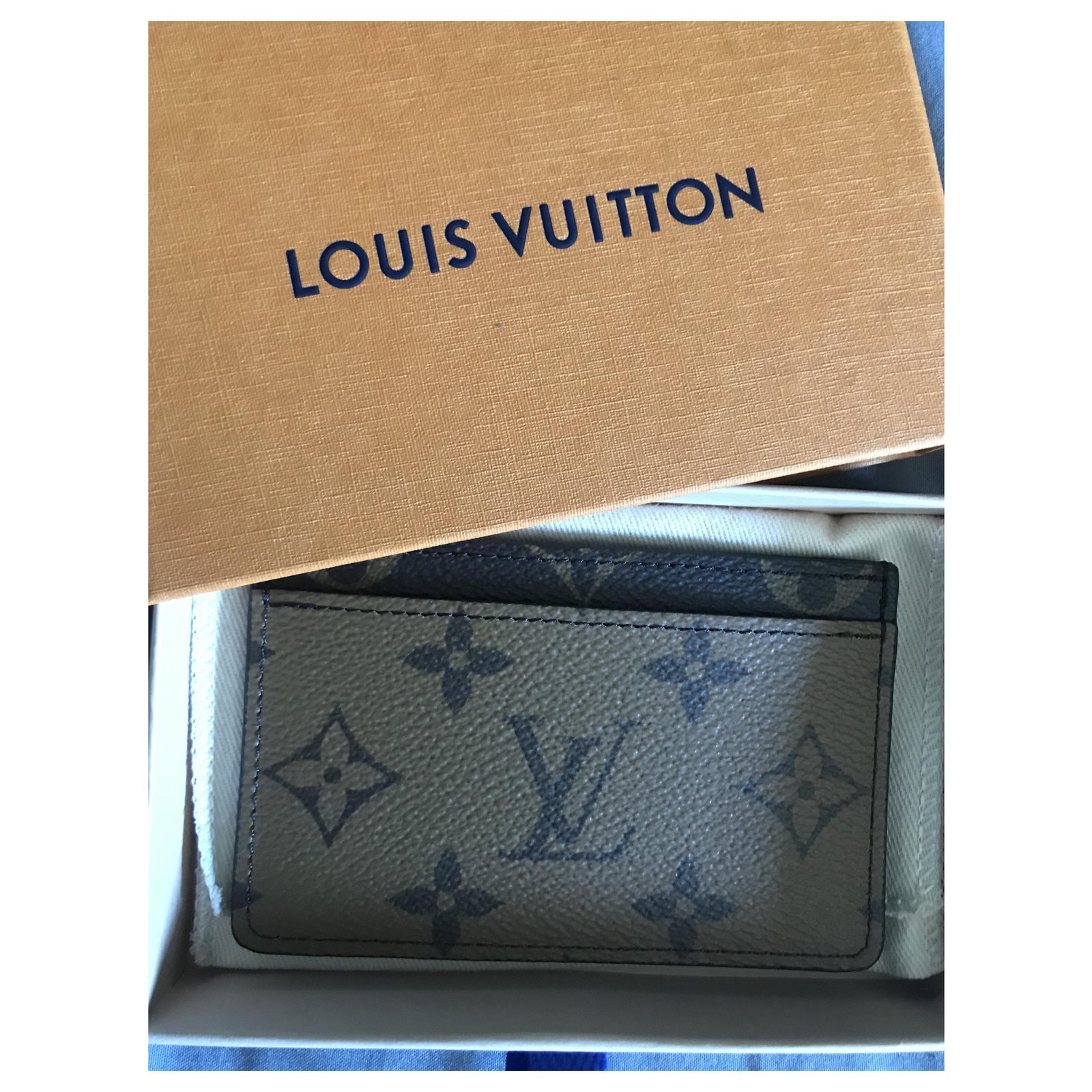 Louis Vuitton Card / photo holder Brown Cloth ref.252582 - Joli Closet