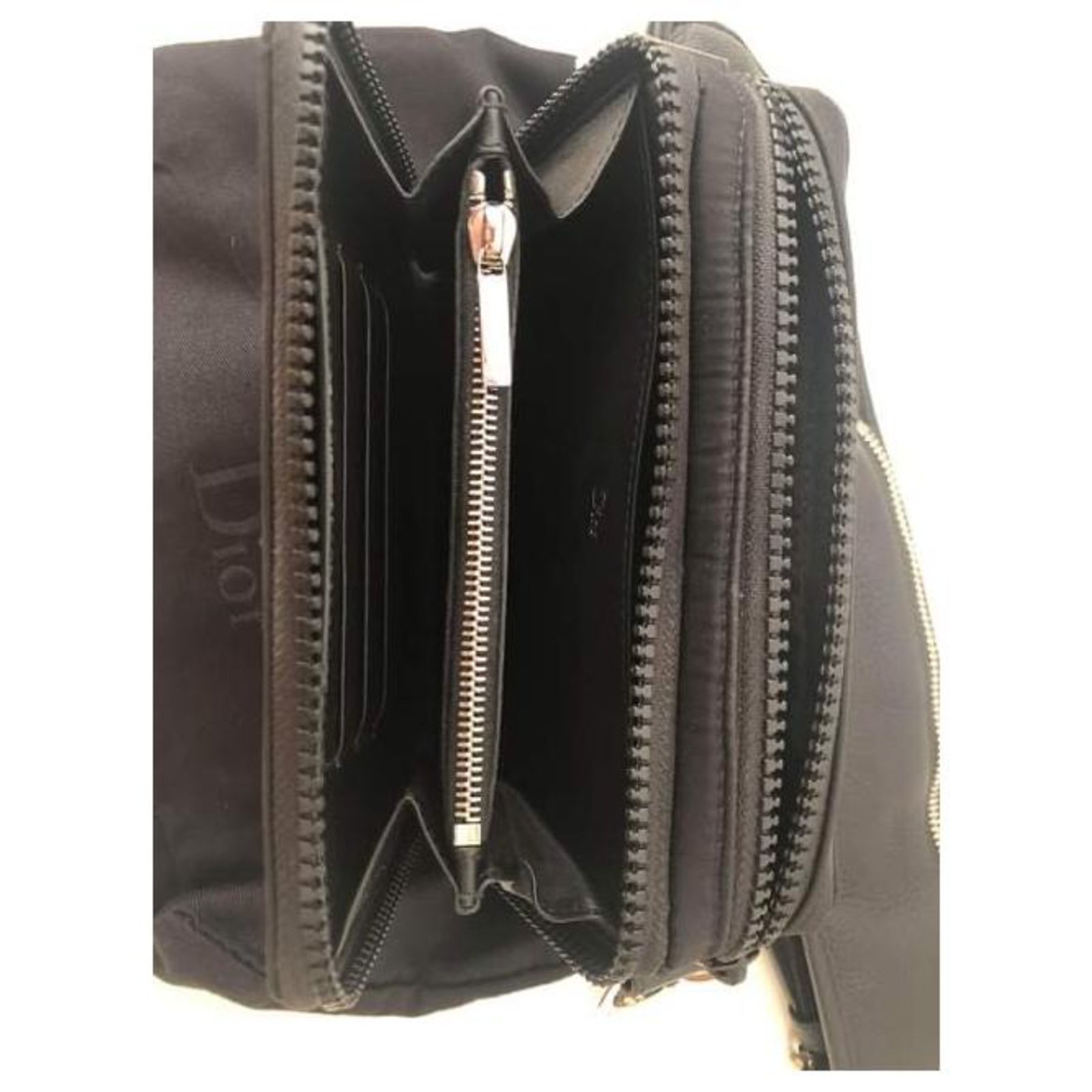 Dior HOMME Business card Holder bag Black Nylon ref.217298 - Joli Closet