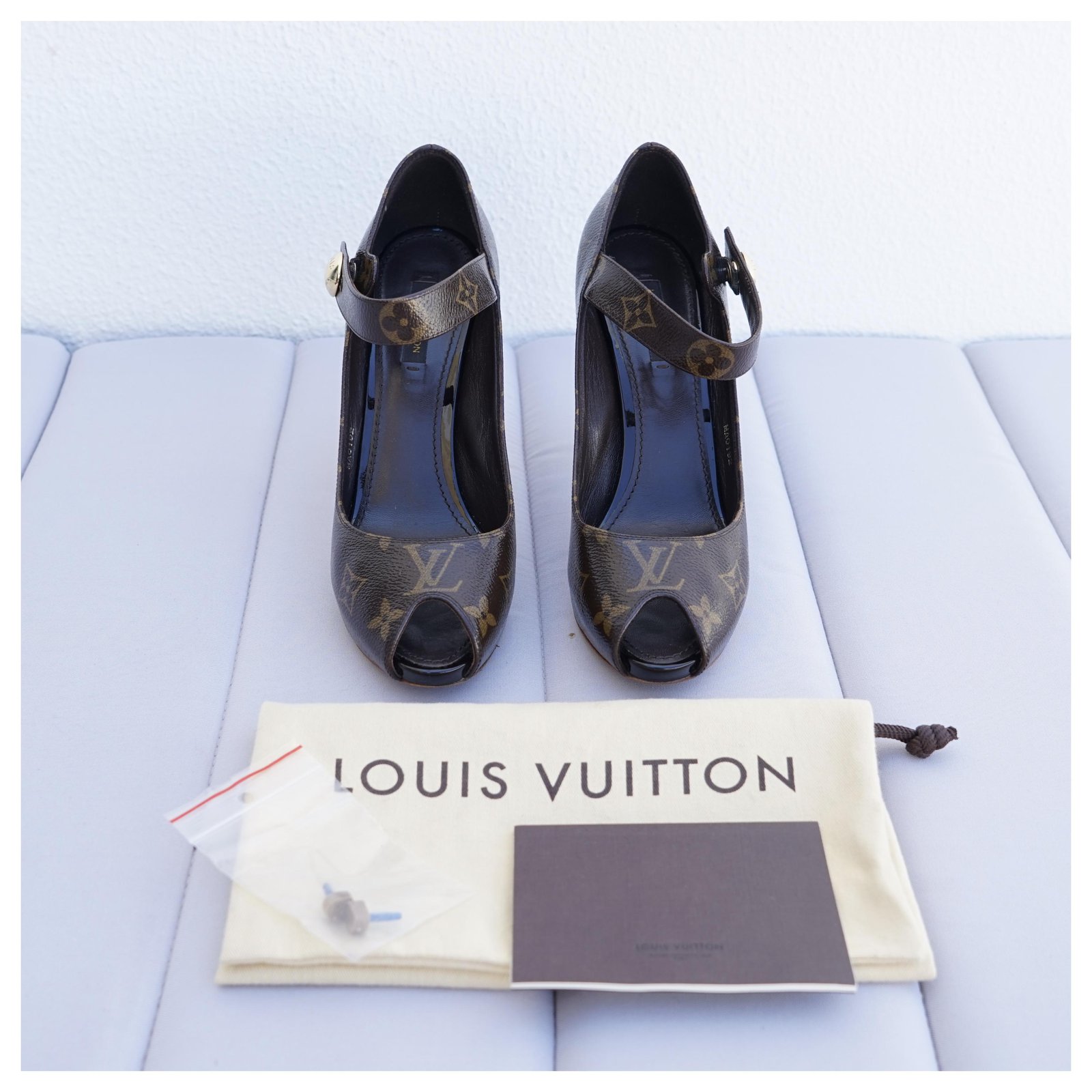 Louis Vuitton Heels Brown Leather ref.218211 - Joli Closet