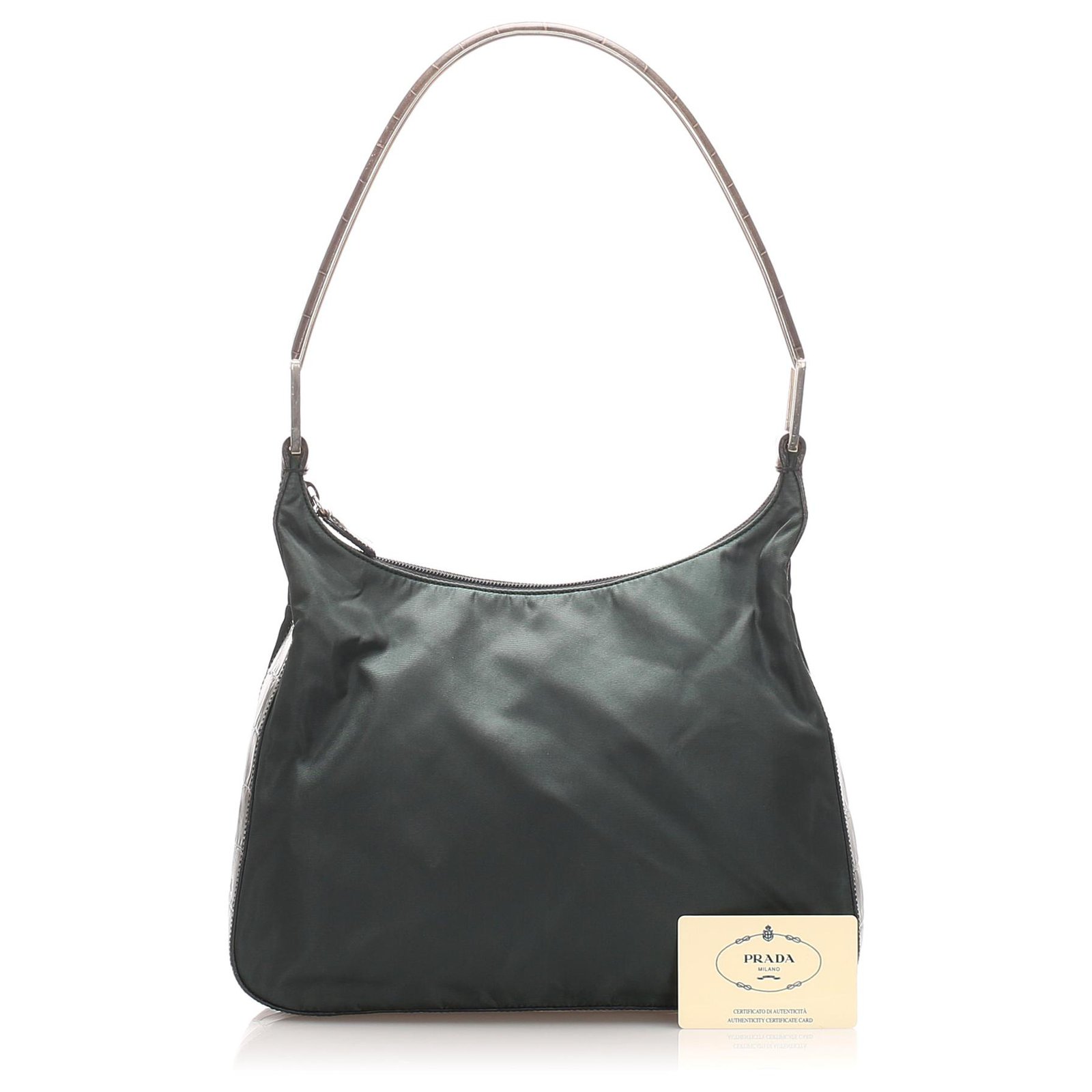 prada black tessuto shoulder bag