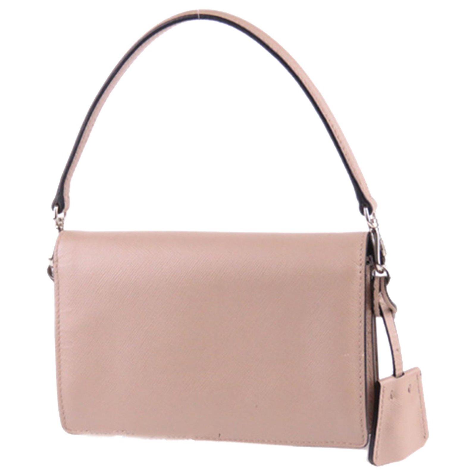 Sac bandoulière en cuir Saffiano Lux rose Prada ref.982383 - Joli Closet