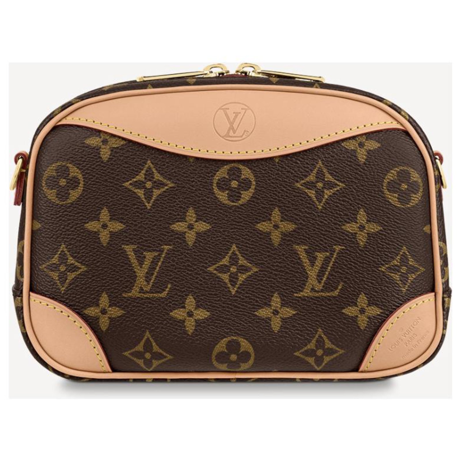 LOUIS VUITTON Mini Deauville new with box and pouch Brown Cloth ref.385682  - Joli Closet