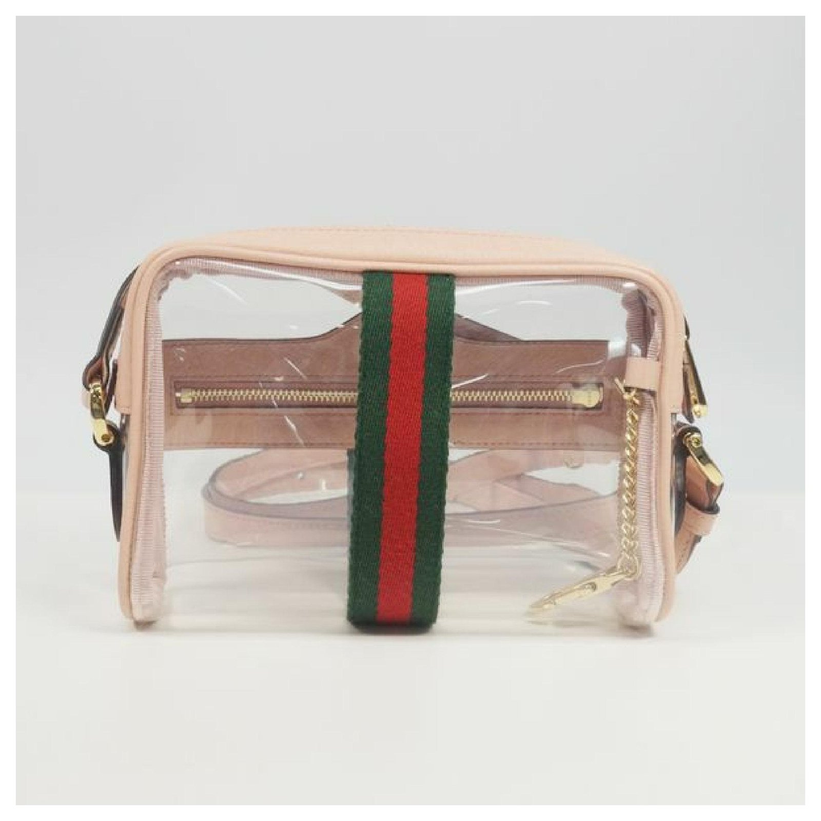 Gucci Pink PVC and Leather Mini Ophidia Transparent Shoulder Bag Gucci |  The Luxury Closet