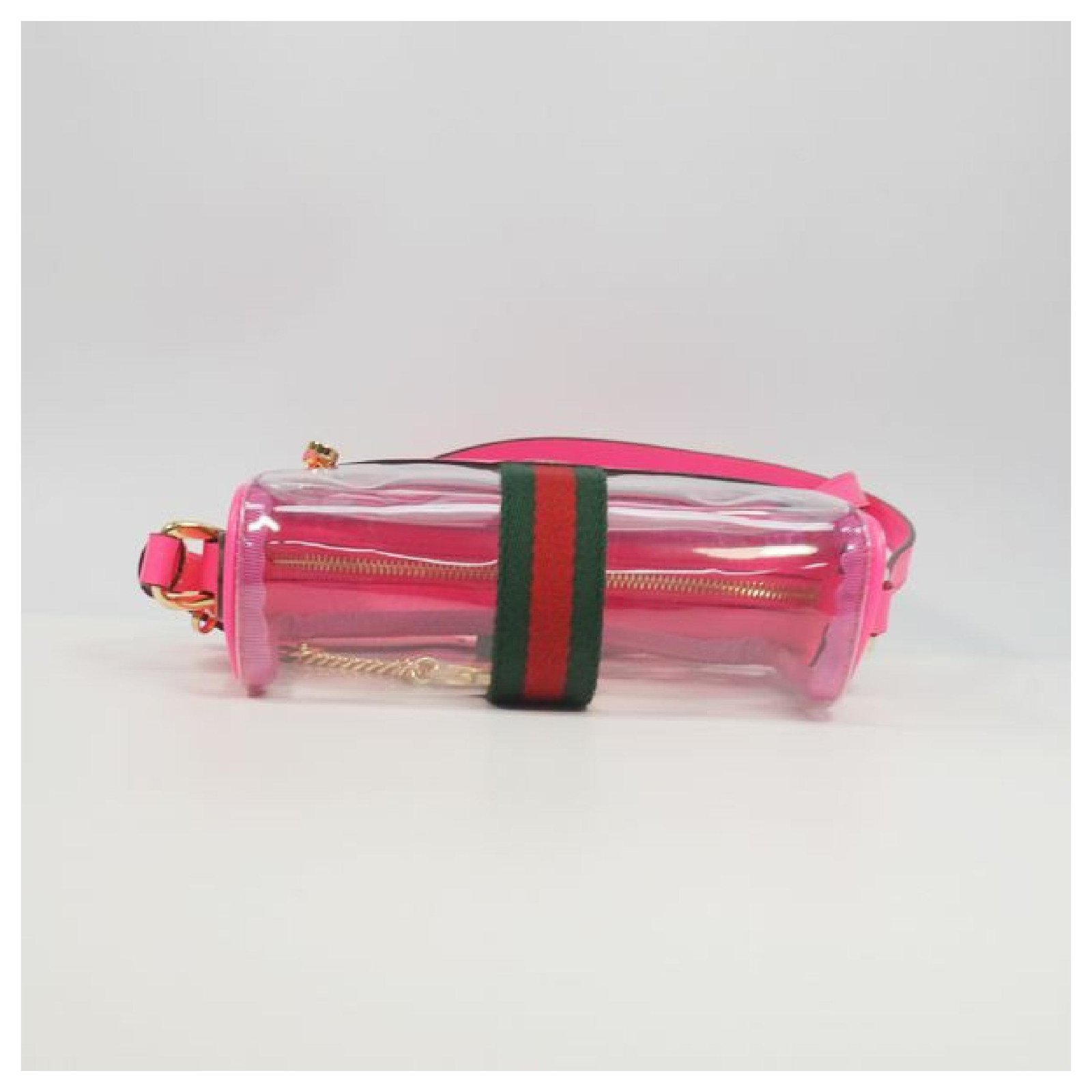 Gucci Pink PVC and Leather Mini Ophidia Transparent Shoulder Bag Gucci |  The Luxury Closet