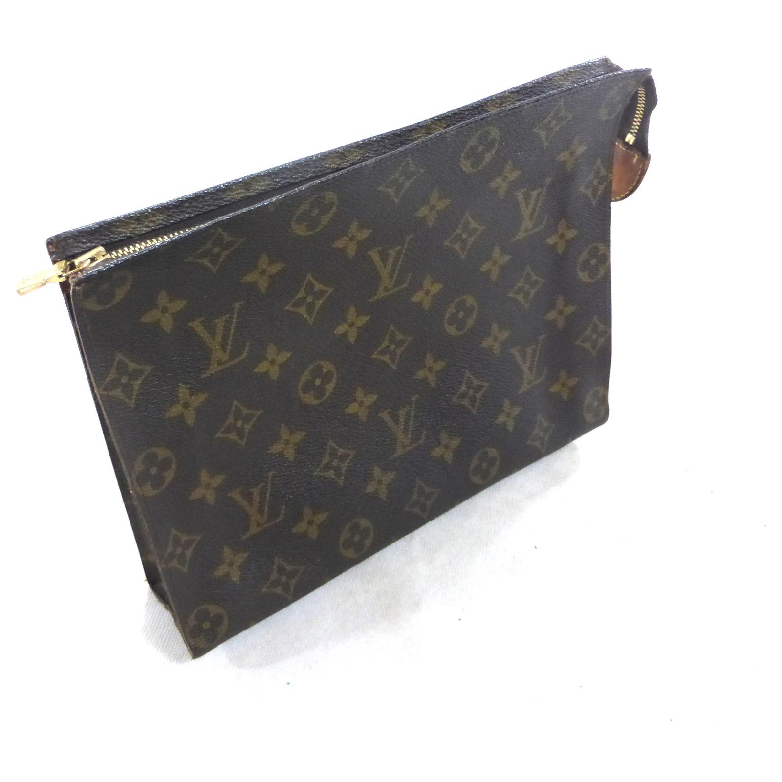 Louis Vuitton Toiletry pouch 26 Monogram Brown Leather ref.219445