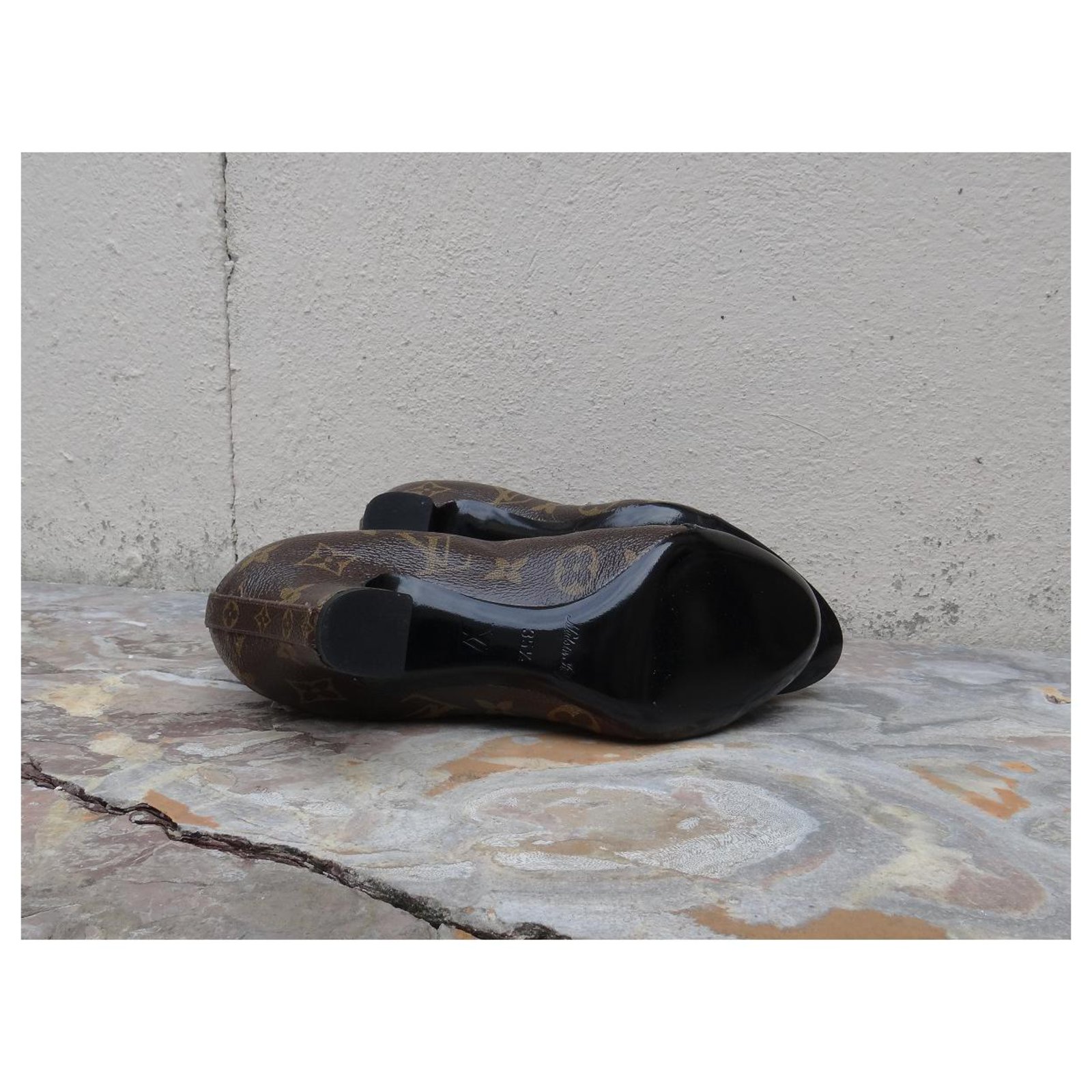 Louis Vuitton Mens US 9 Black Damier Sparkle Slip on Loafer Dress Shoe 1lv3l17