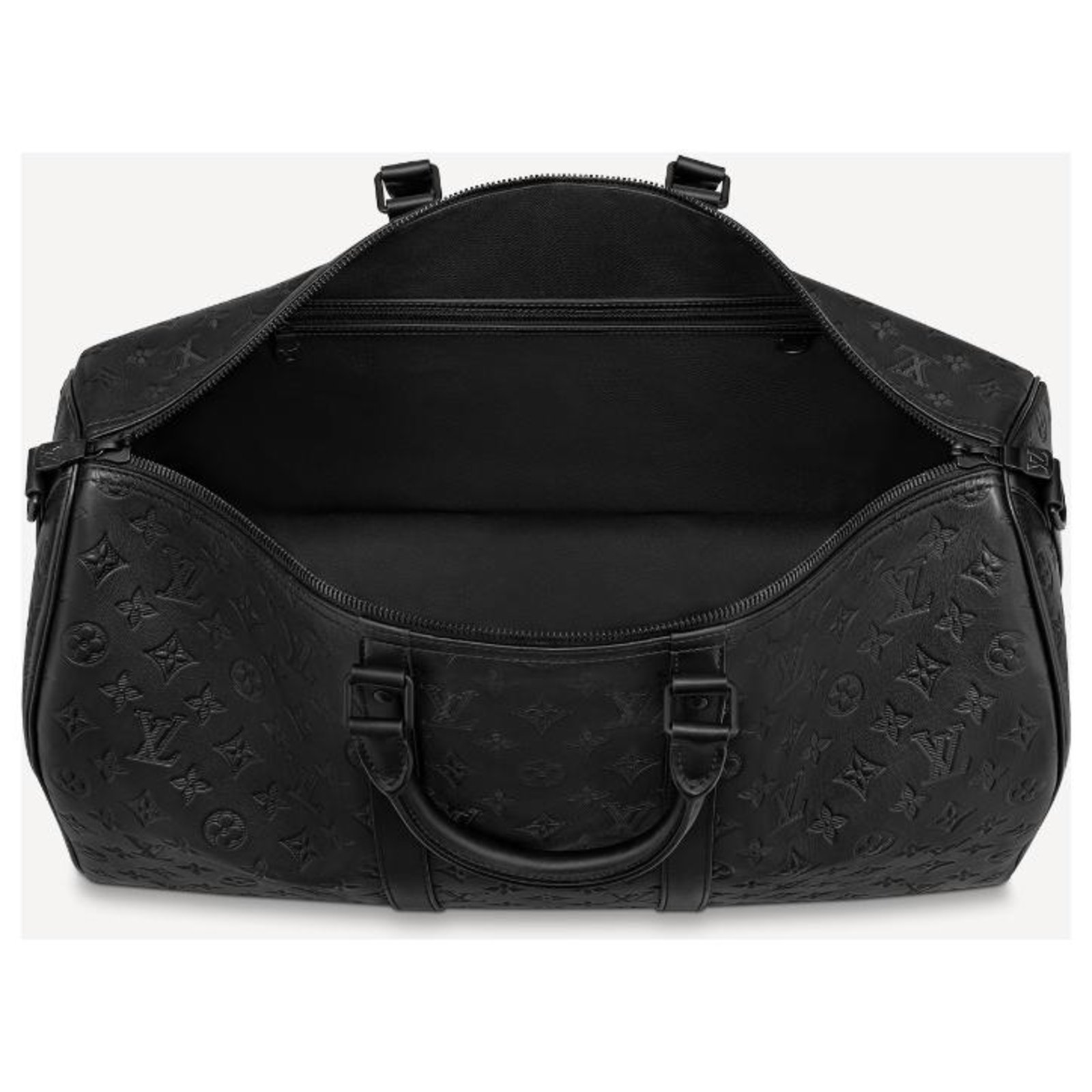Louis Vuitton Keepall 55 Black Leather ref.300700 - Joli Closet