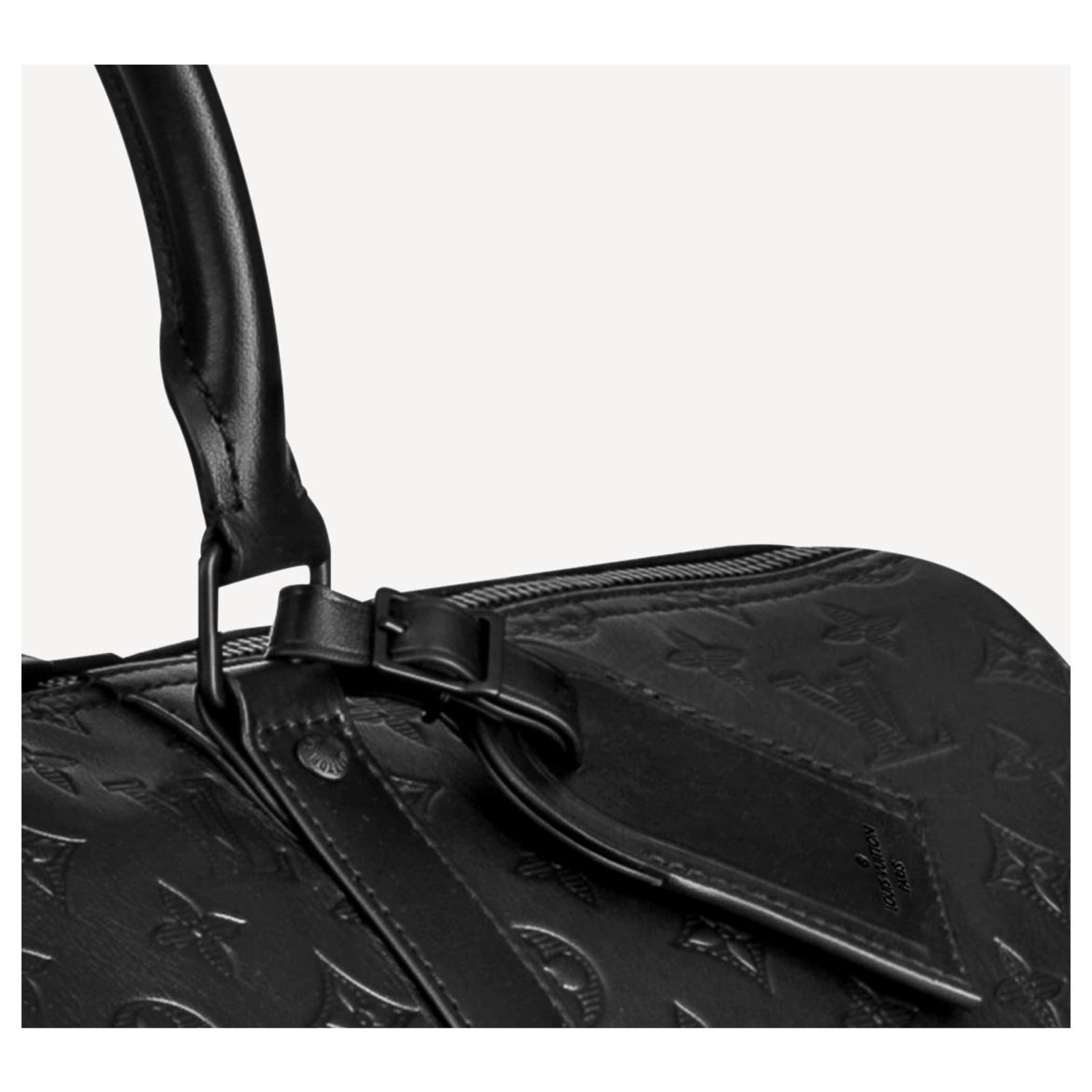 Louis Vuitton Keepall LED Monogram 50 Black in Leather with Black-toneLouis Vuitton  Keepall LED Monogram 50 Black in Leather with Black-tone - OFour