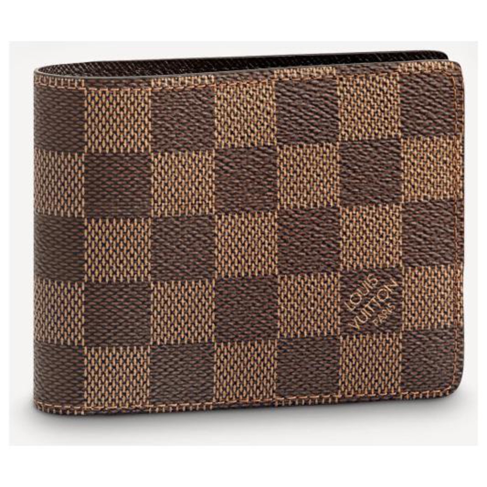 Louis Vuitton Slender Wallet Dark brown Leather ref.972261 - Joli