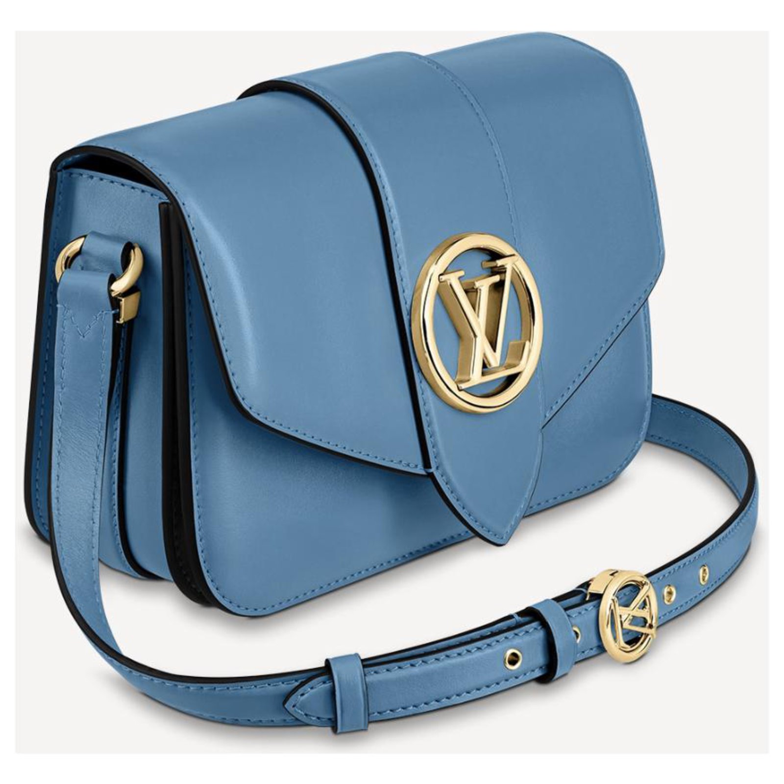 Louis Vuitton LV Pont 9 Handbag new Light blue Leather ref.219964 - Joli  Closet