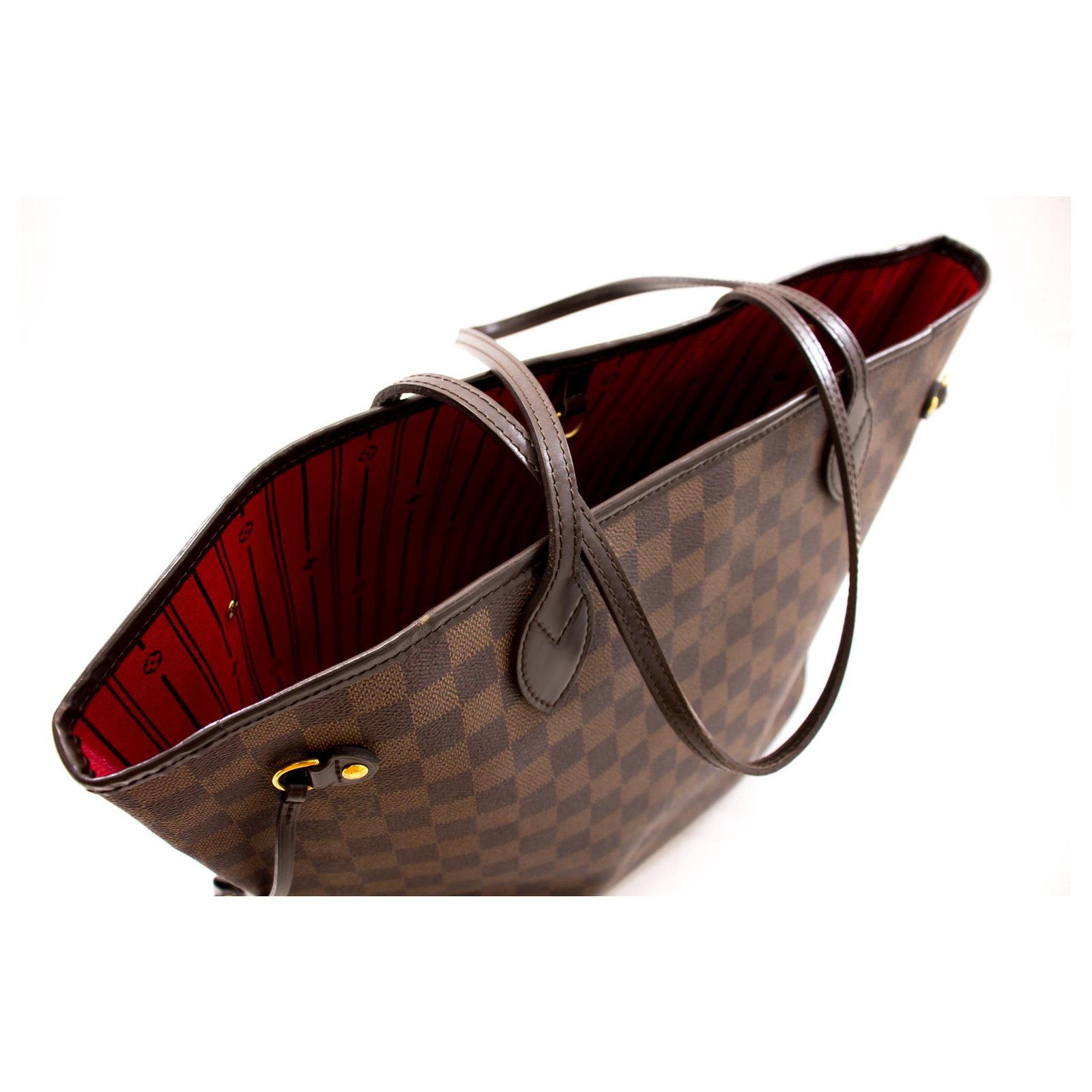 Louis Vuitton Delightful nm mm damier ebene Brown Leather ref.527585 - Joli  Closet