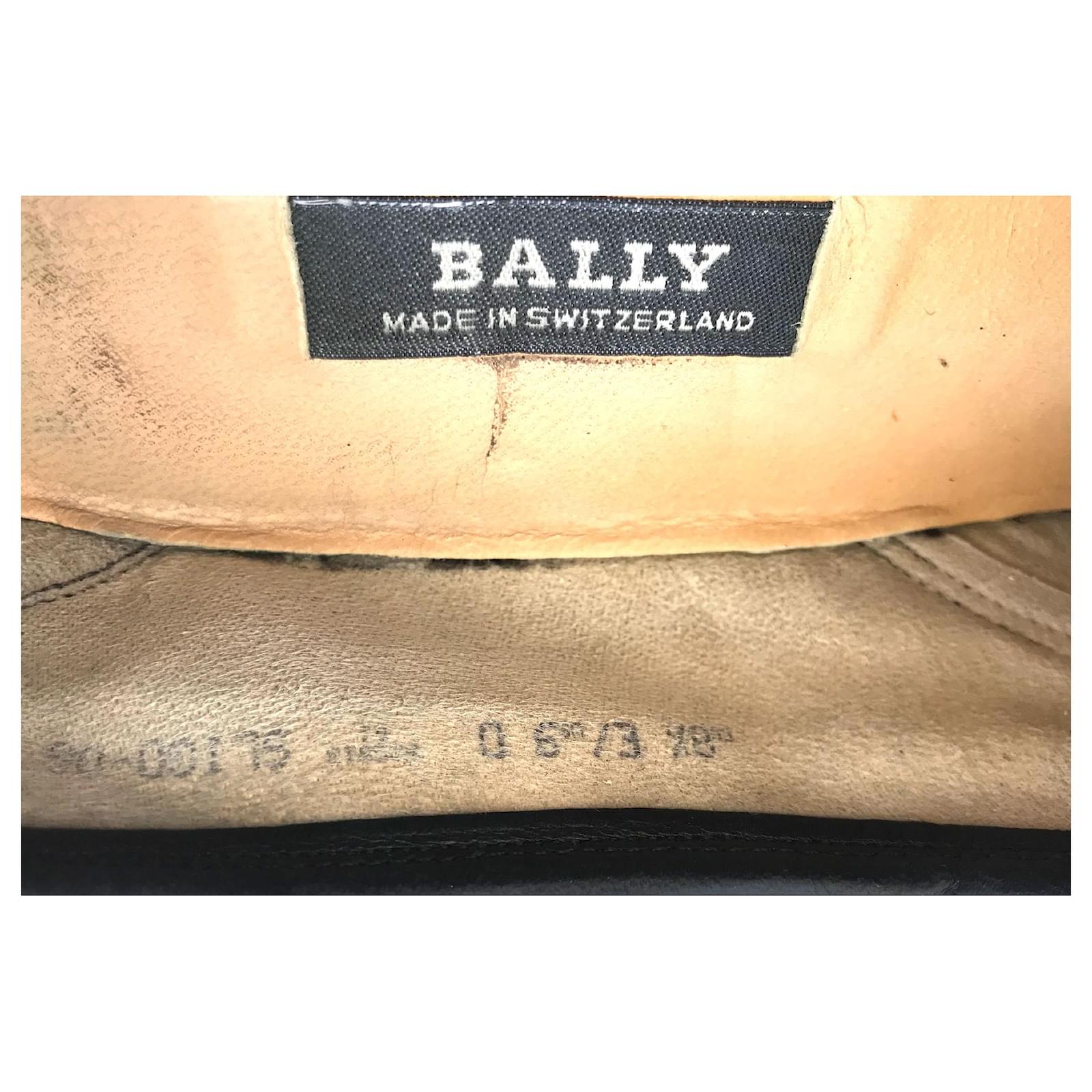 Bally Sligo Black Leather ref.220537 - Joli Closet