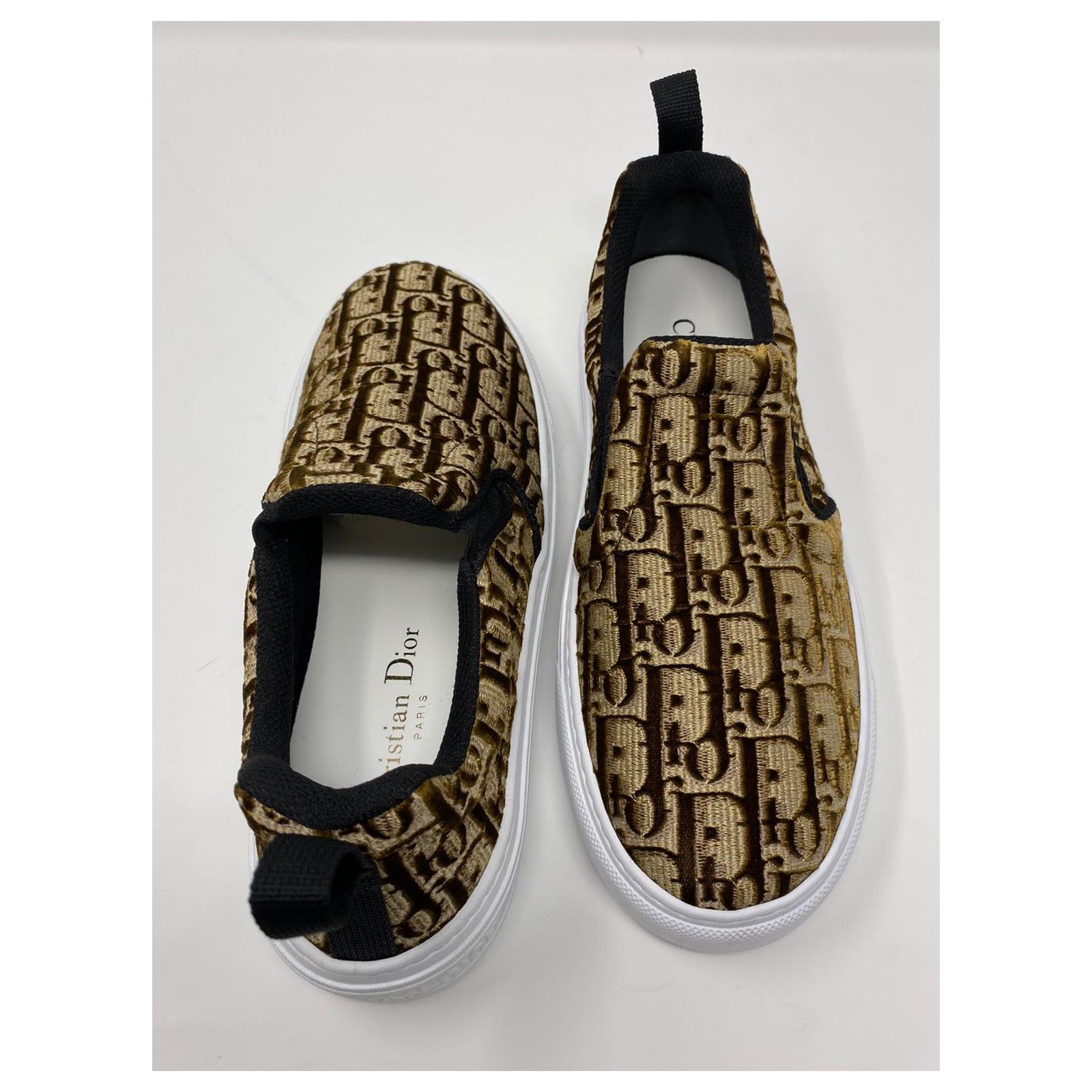 Dior Solar White Quilted Cannage Calfskin Slip On Sneakers  Sneak in Peace