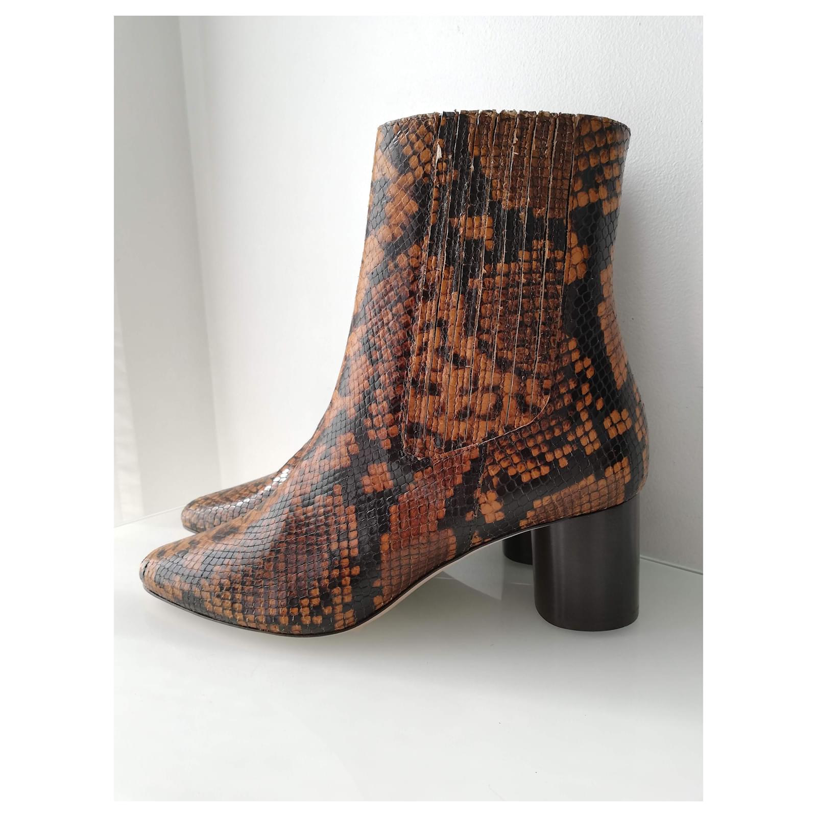 sandro python boots