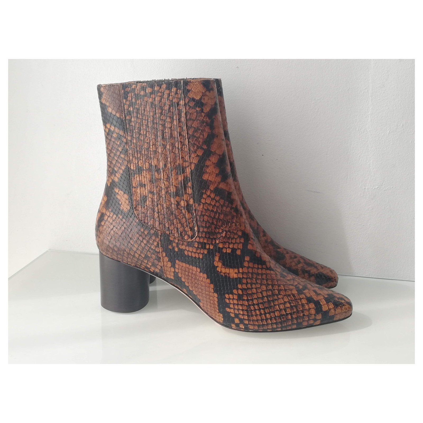 sandro python boots