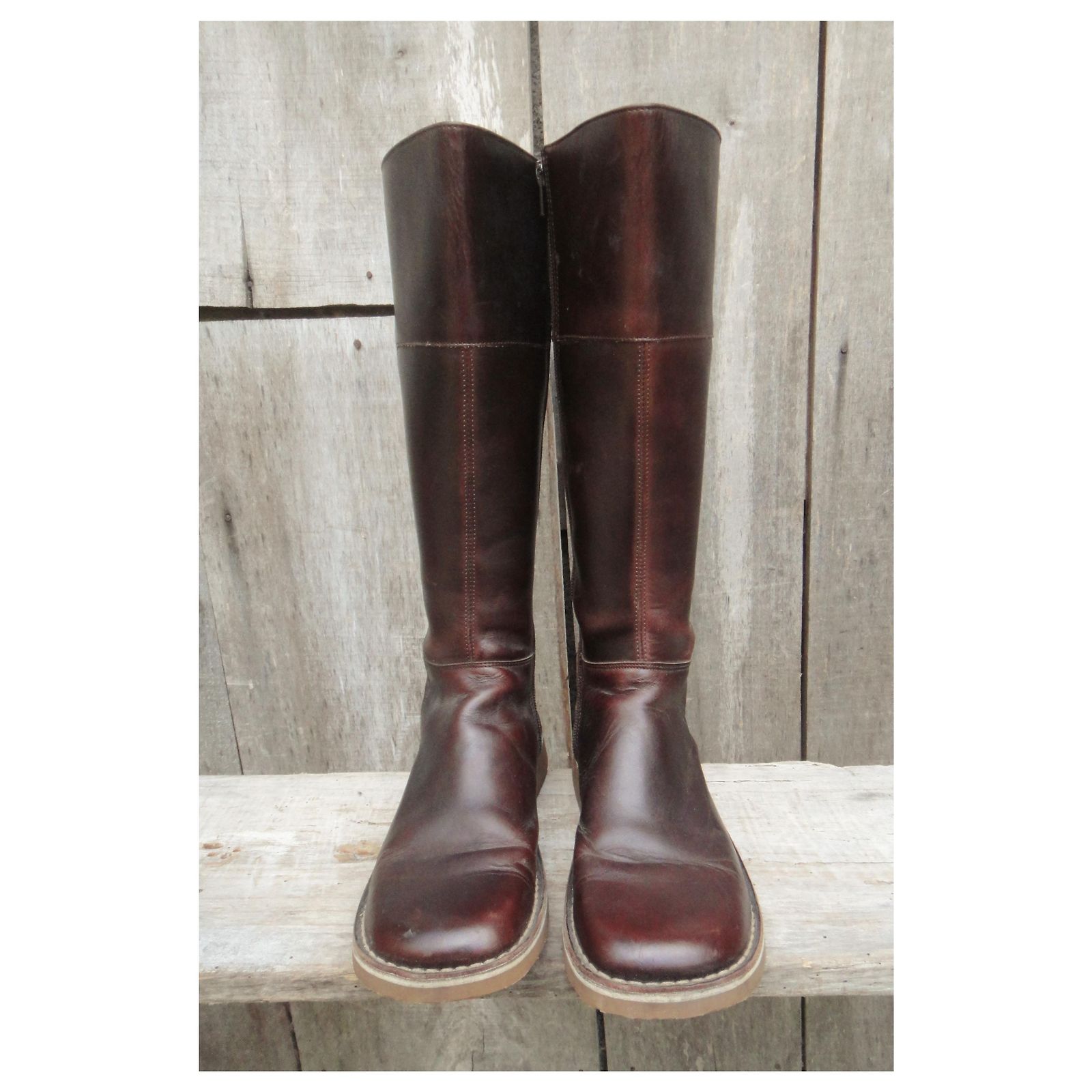Bottes Kickers Pointure 38 - Cuir Rose - Occasion Style Bottillon Plat