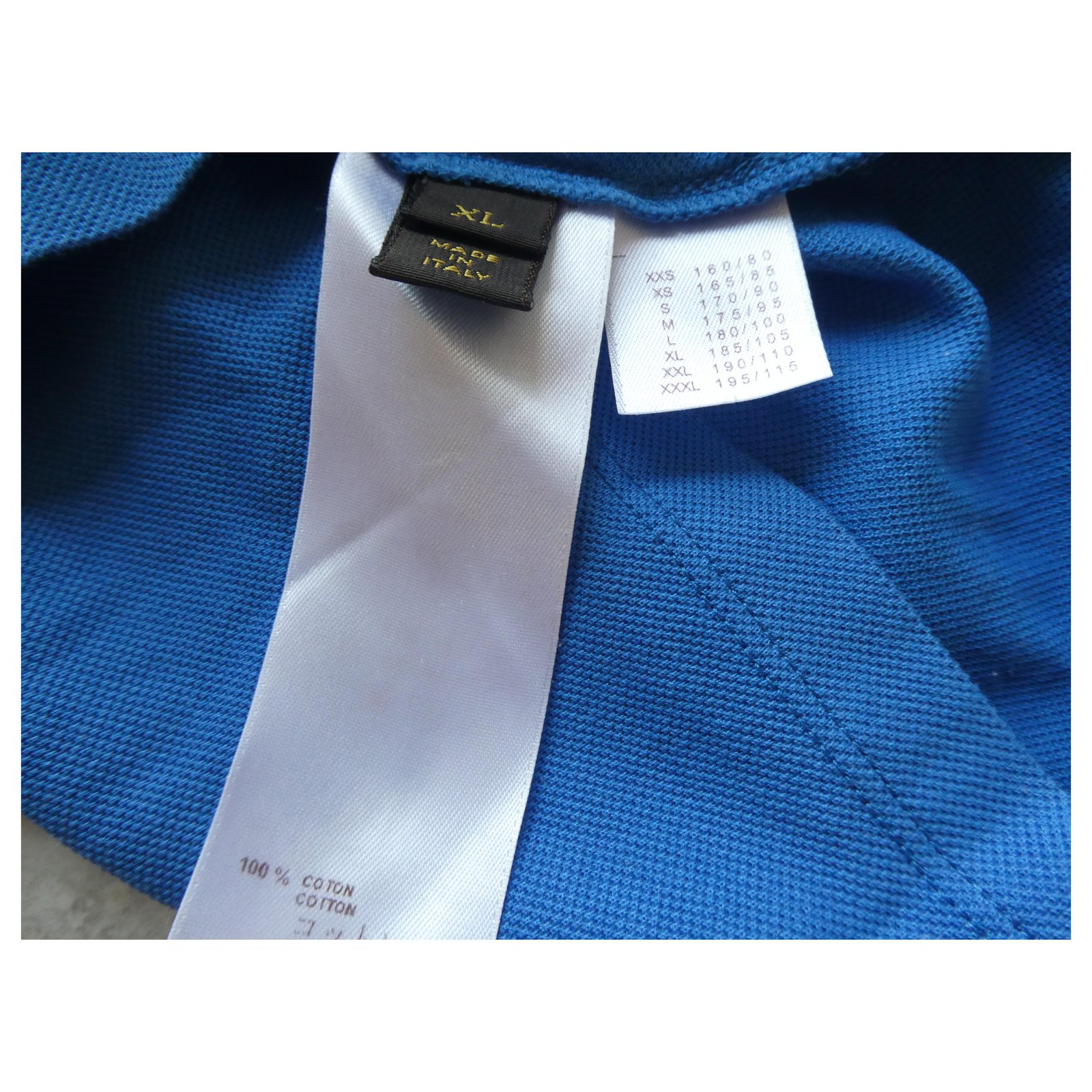 louis vuitton polo shirt size xl blue Cotton ref.221760 - Joli Closet