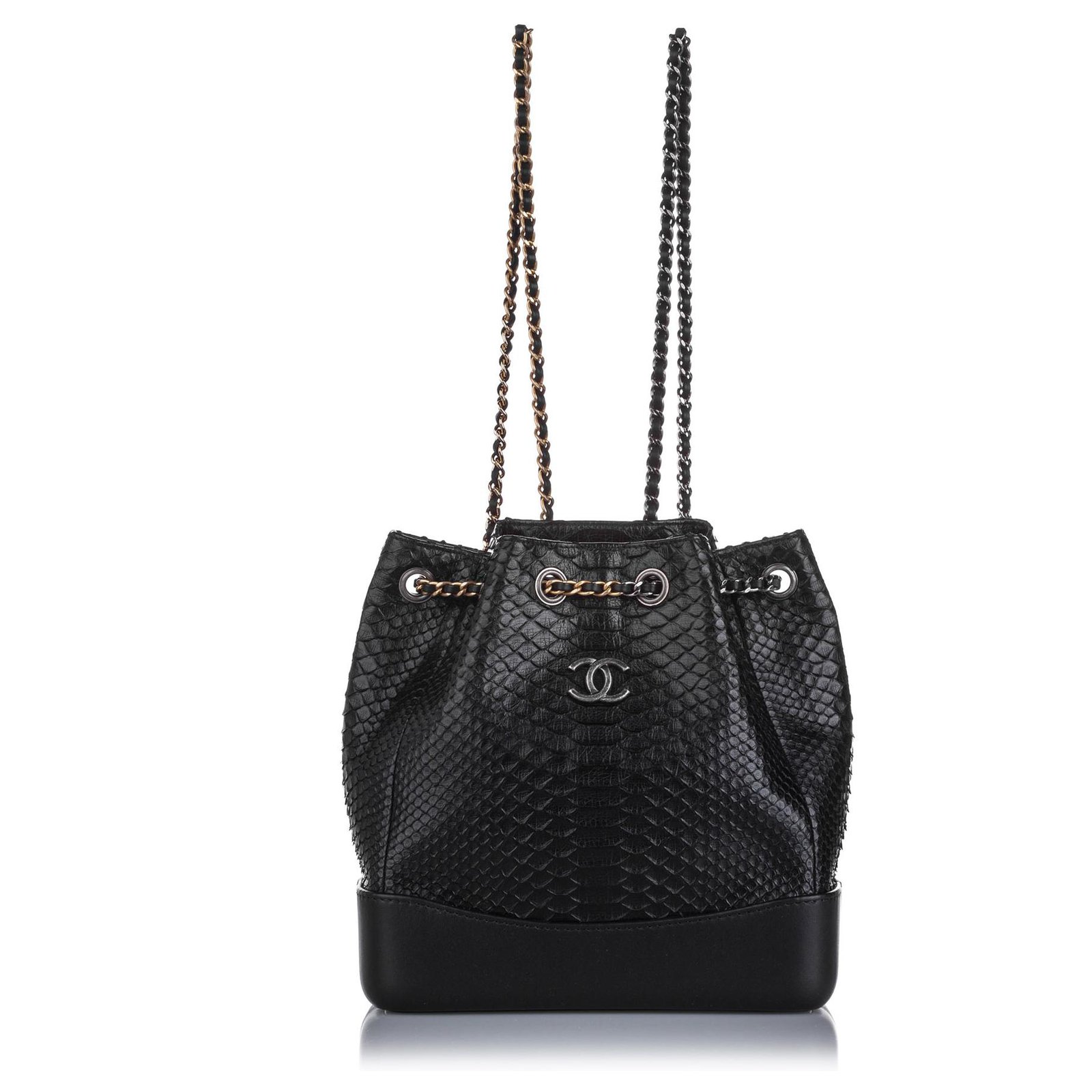 chanel gabrielle black backpack