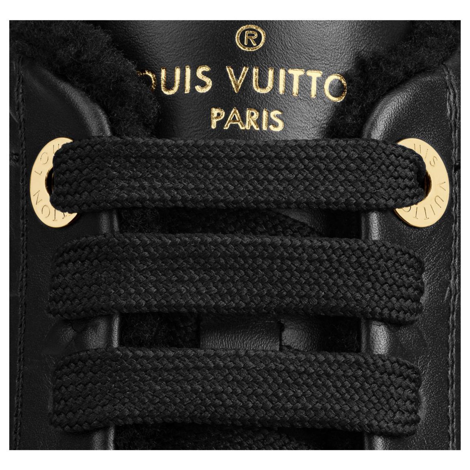 Baskets time out en cuir Louis Vuitton Noir taille 36 EU en Cuir - 8676987