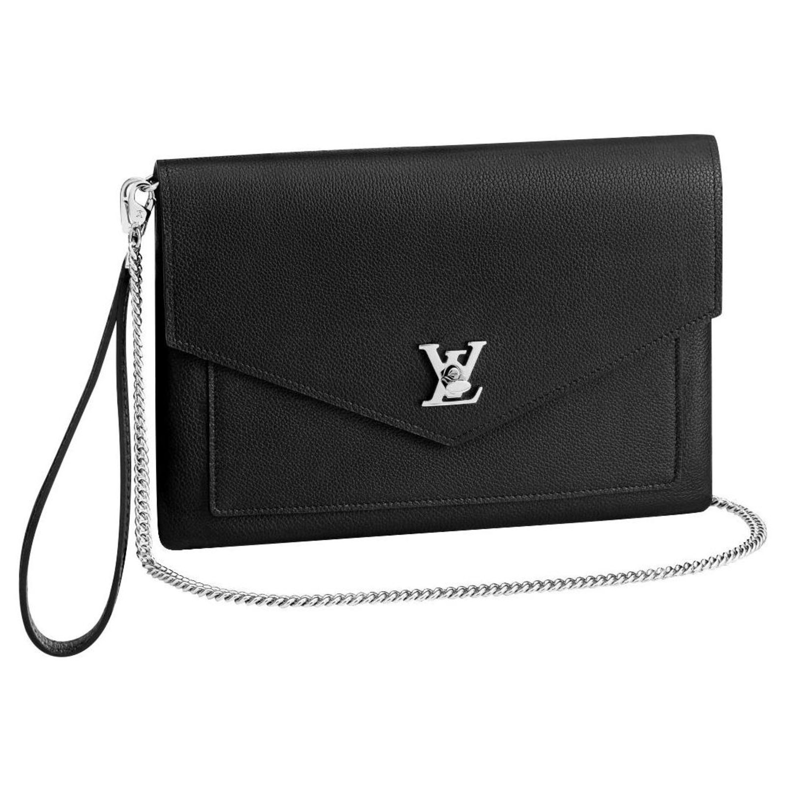 Louis Vuitton LV pochette Mylockme new Black Leather ref.222790 - Joli ...