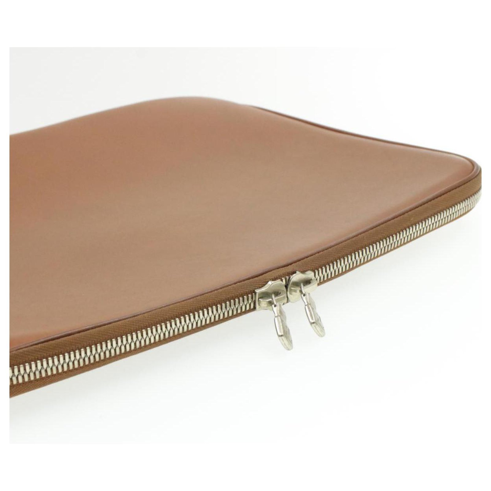 Louis Vuitton Computer sleeve Brown Leather ref.222911 - Joli Closet