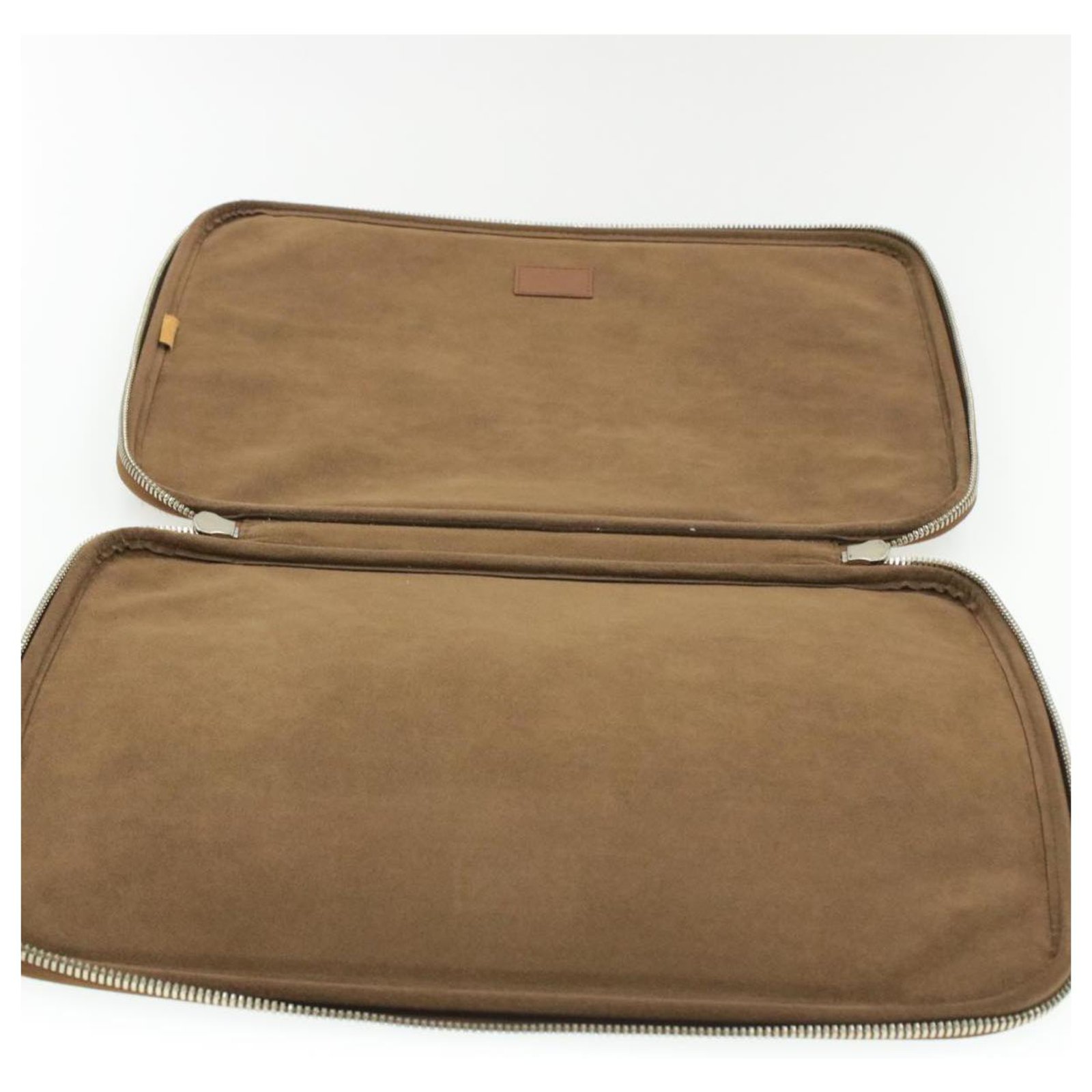 Louis Vuitton Computer sleeve Brown Leather ref.222911 - Joli Closet