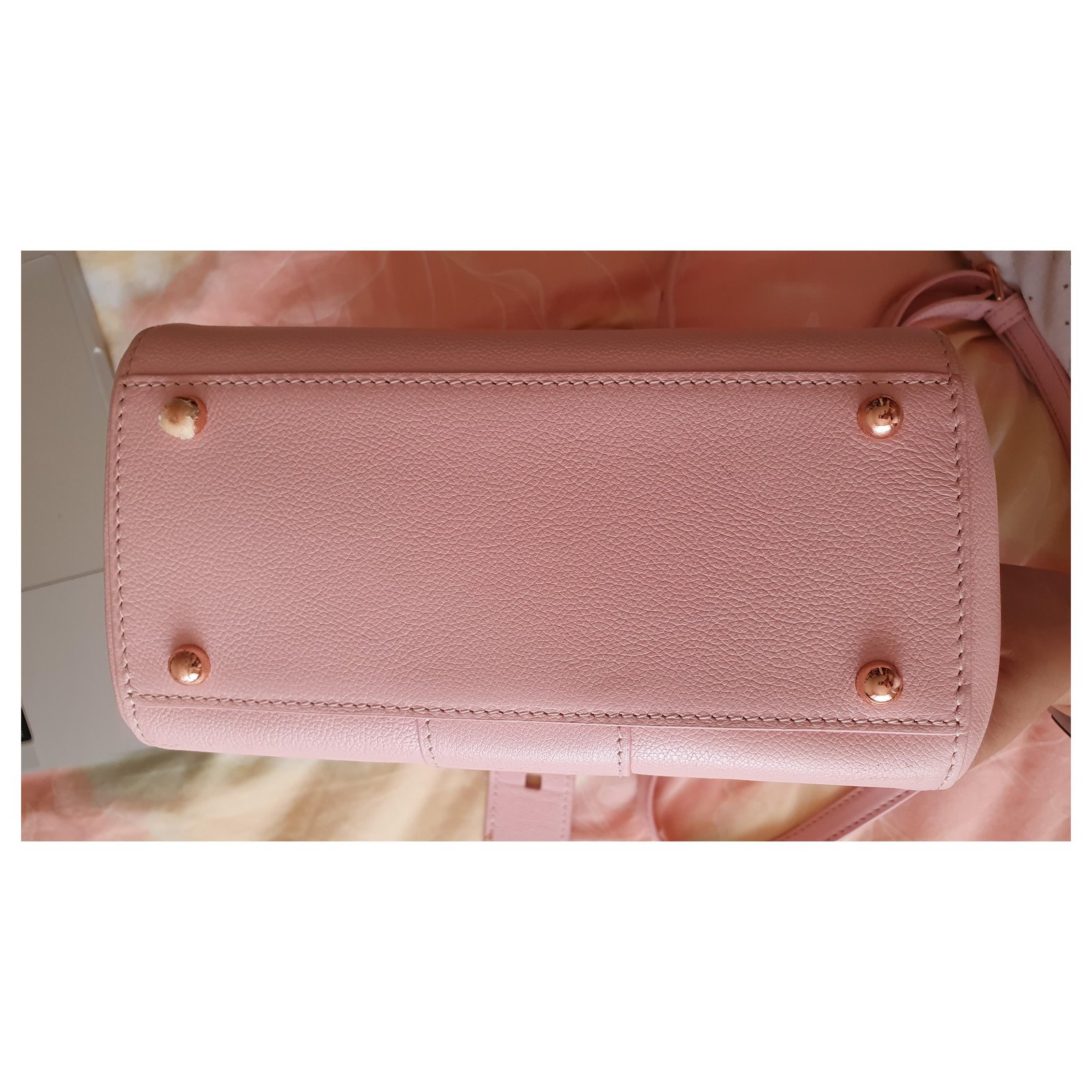 Brillant leather mini bag Delvaux Pink in Leather - 32036705