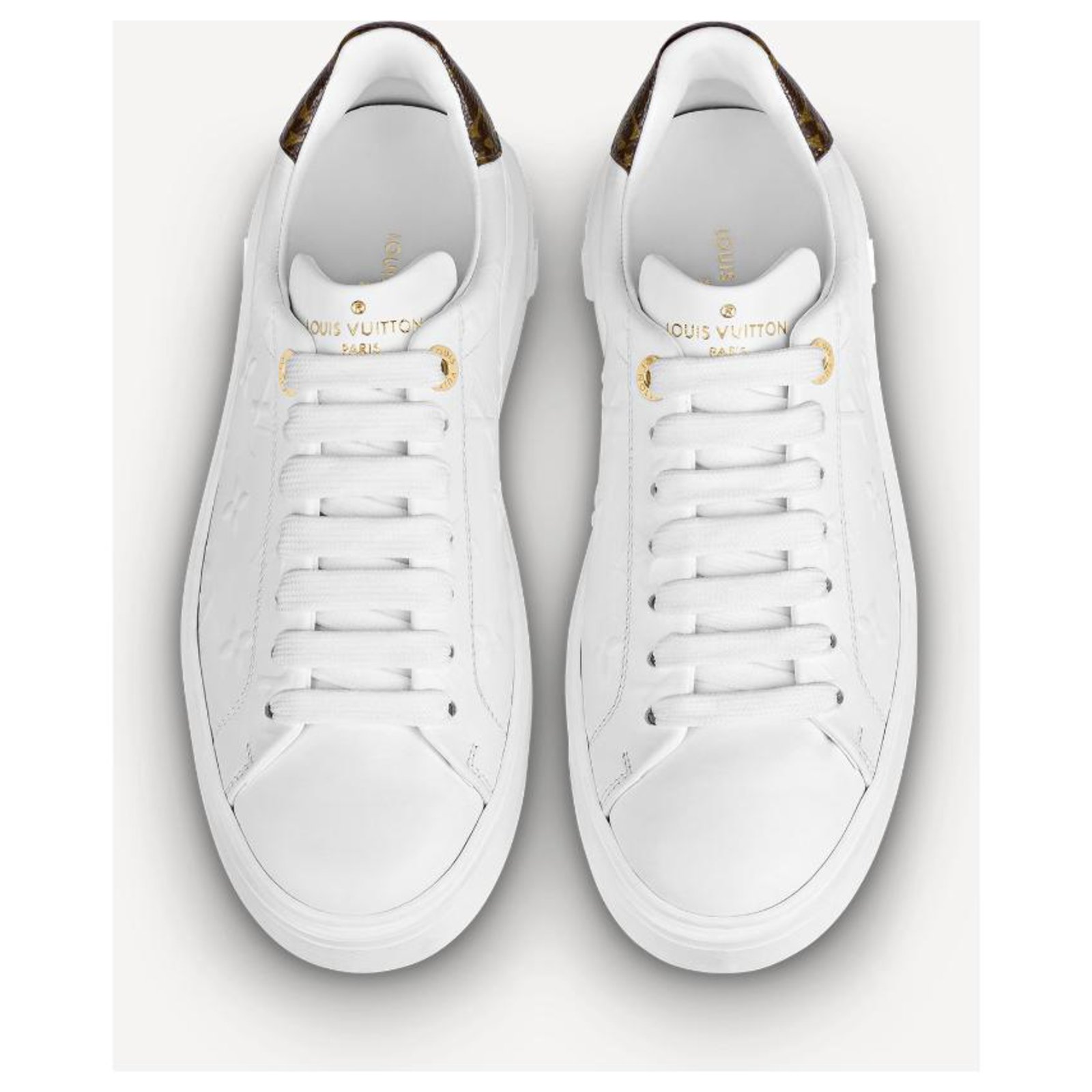 Louis Vuitton Time Out Sneaker Damen Schuhe weiß leder