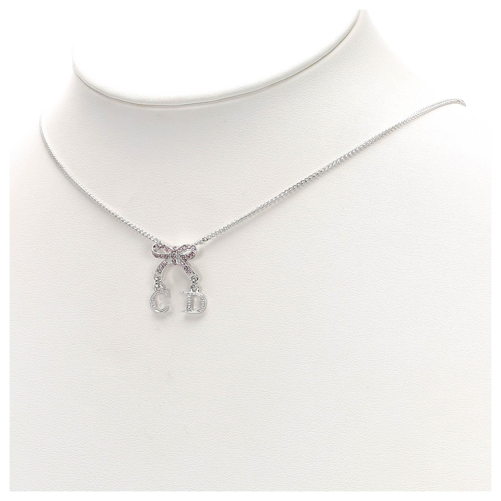 Monogramme necklace Dior Silver in Metal - 33103802