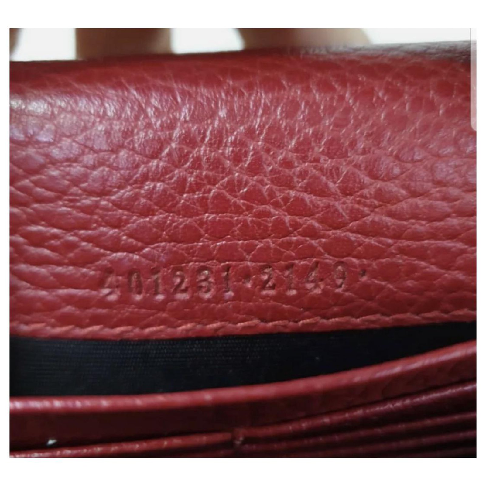Gucci Dionysus Leather Mini Chain Bag Dark red ref.223821 - Joli