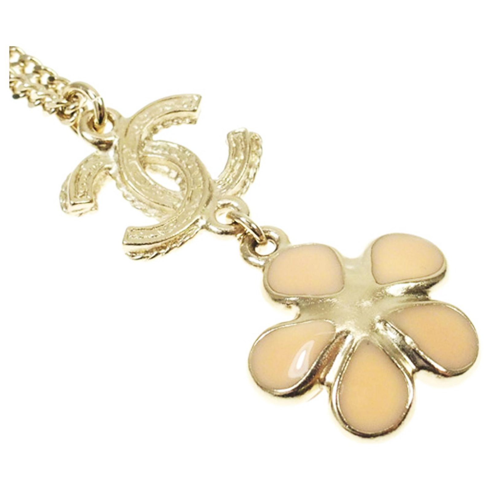 Chanel necklace Golden Gold-plated ref.214838