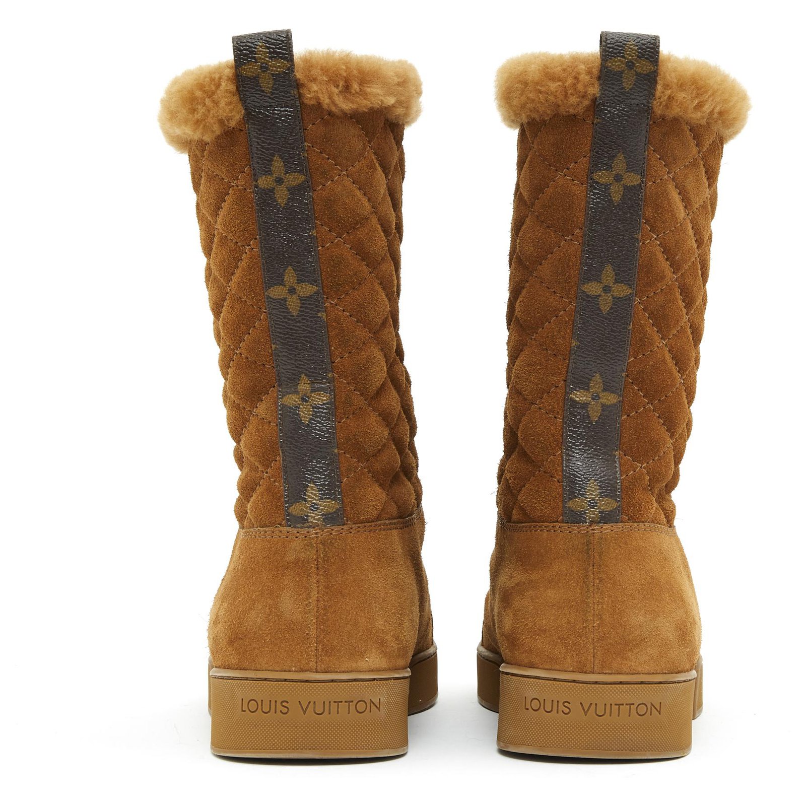 Louis Vuitton camel suede fur fr37 New Caramel ref.224519 - Joli Closet
