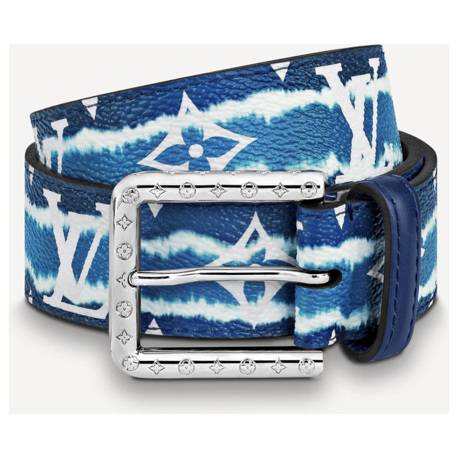 Louis Vuitton LV escale belt new Blue Leather ref.224828 - Joli Closet