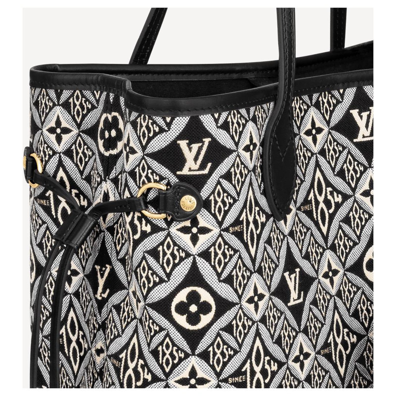 Louis Vuitton Since 1854 Neverfull mm Jacquard Shoulder Bag Grey