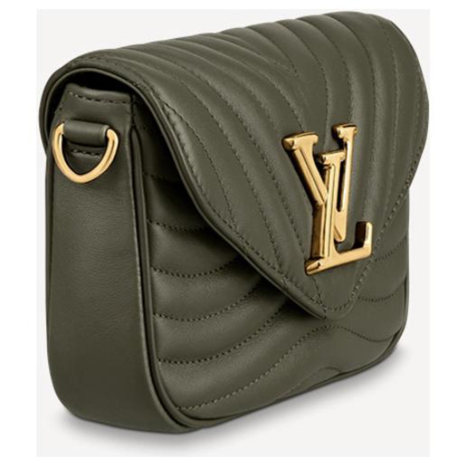 Louis Vuitton Multi pochette Dark green Leather ref.504751 - Joli