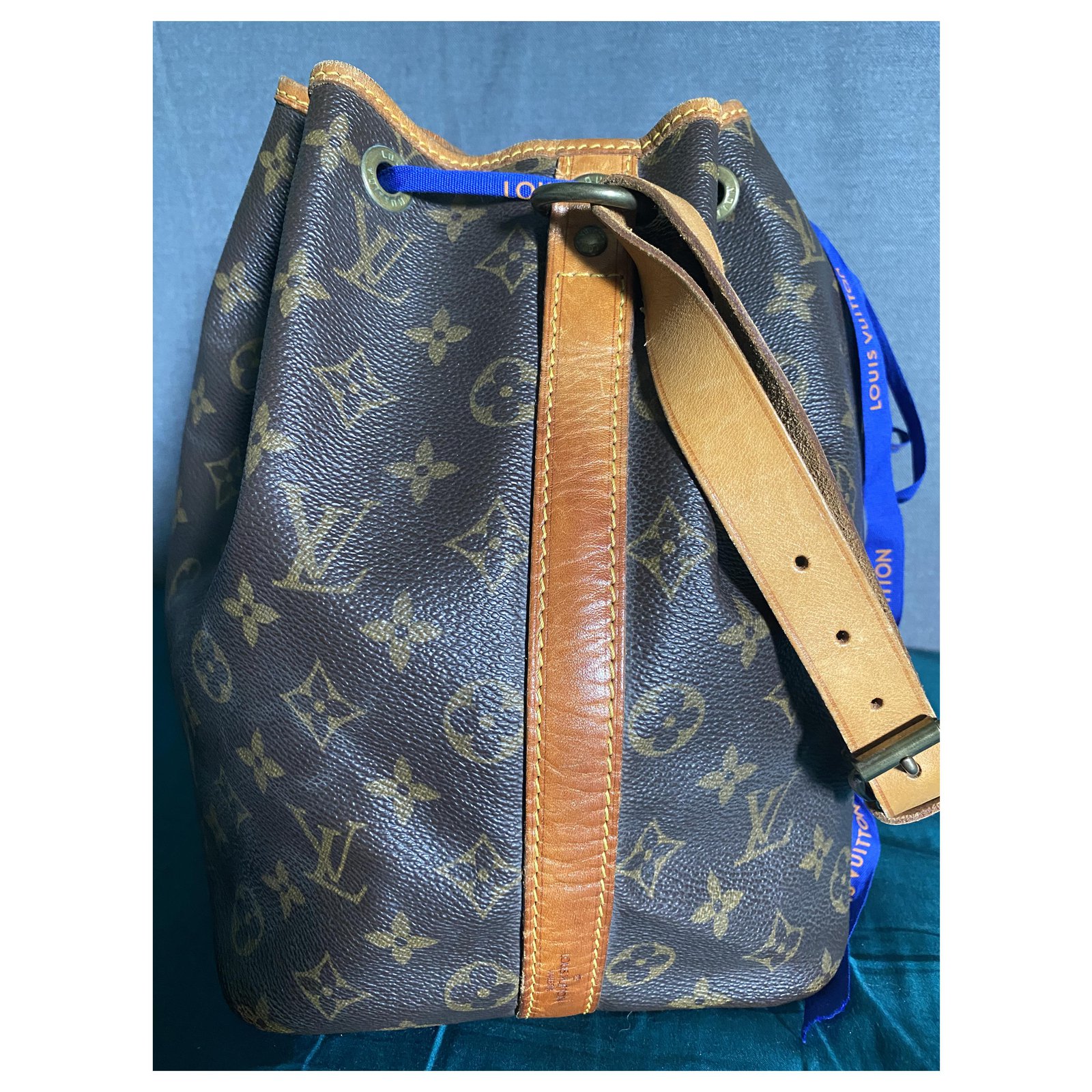 Noe Louis Vuitton Noé Petit PM Monogram Brown Gold hardware Leather Cloth  ref.225326 - Joli Closet